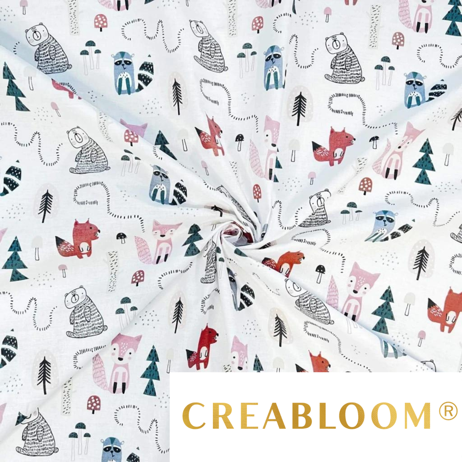 Tissu Coton Motif Animaux
