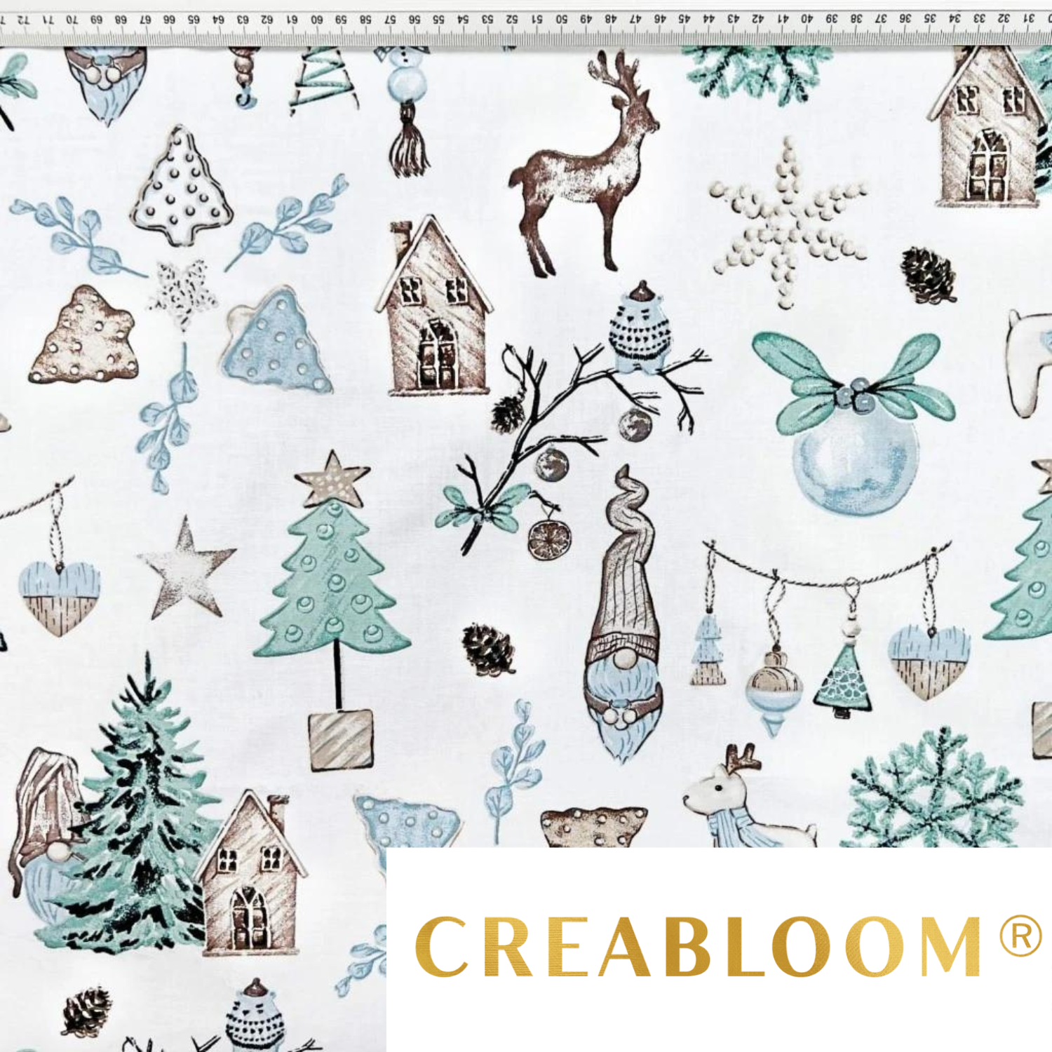 Tissu Coton Motif Noël