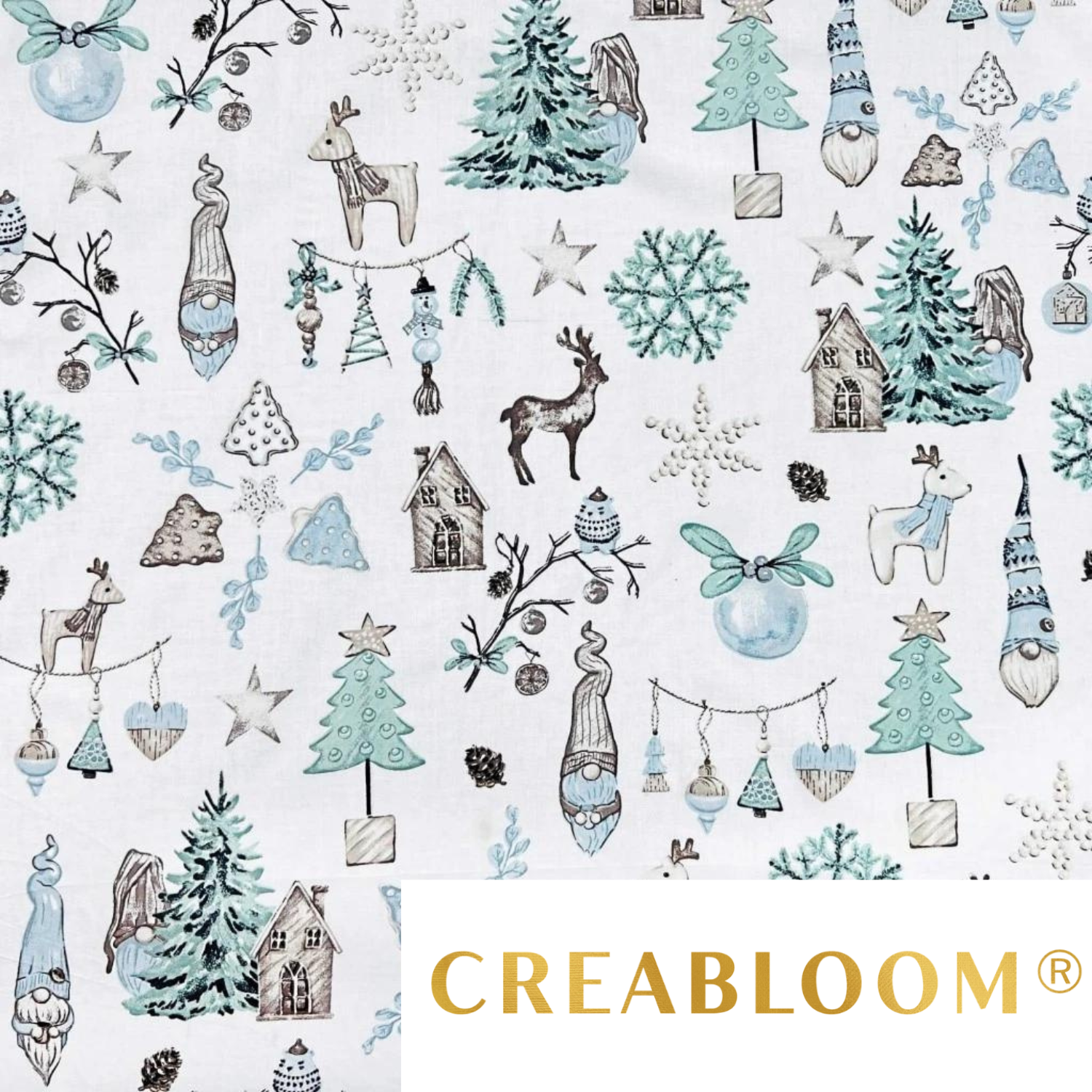 Tissu Coton Motif Noël
