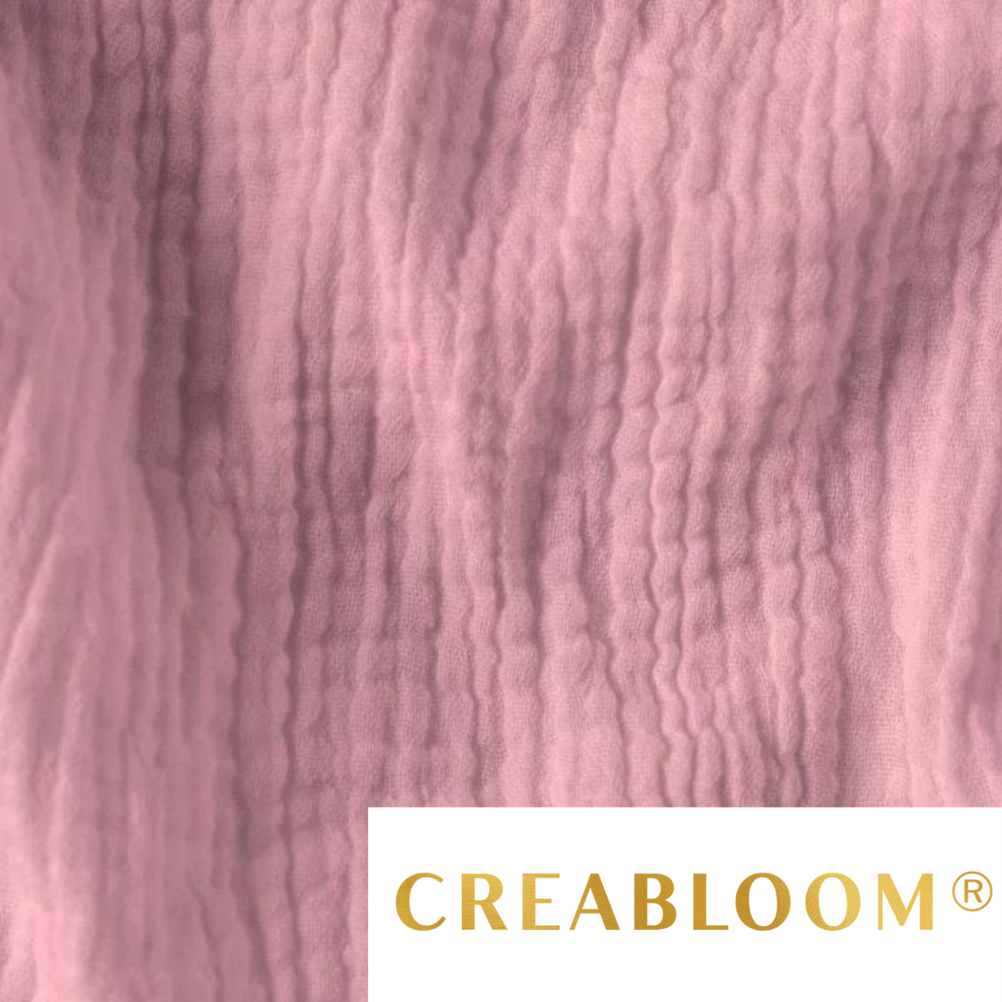 Tissu Double Gaze rose clair