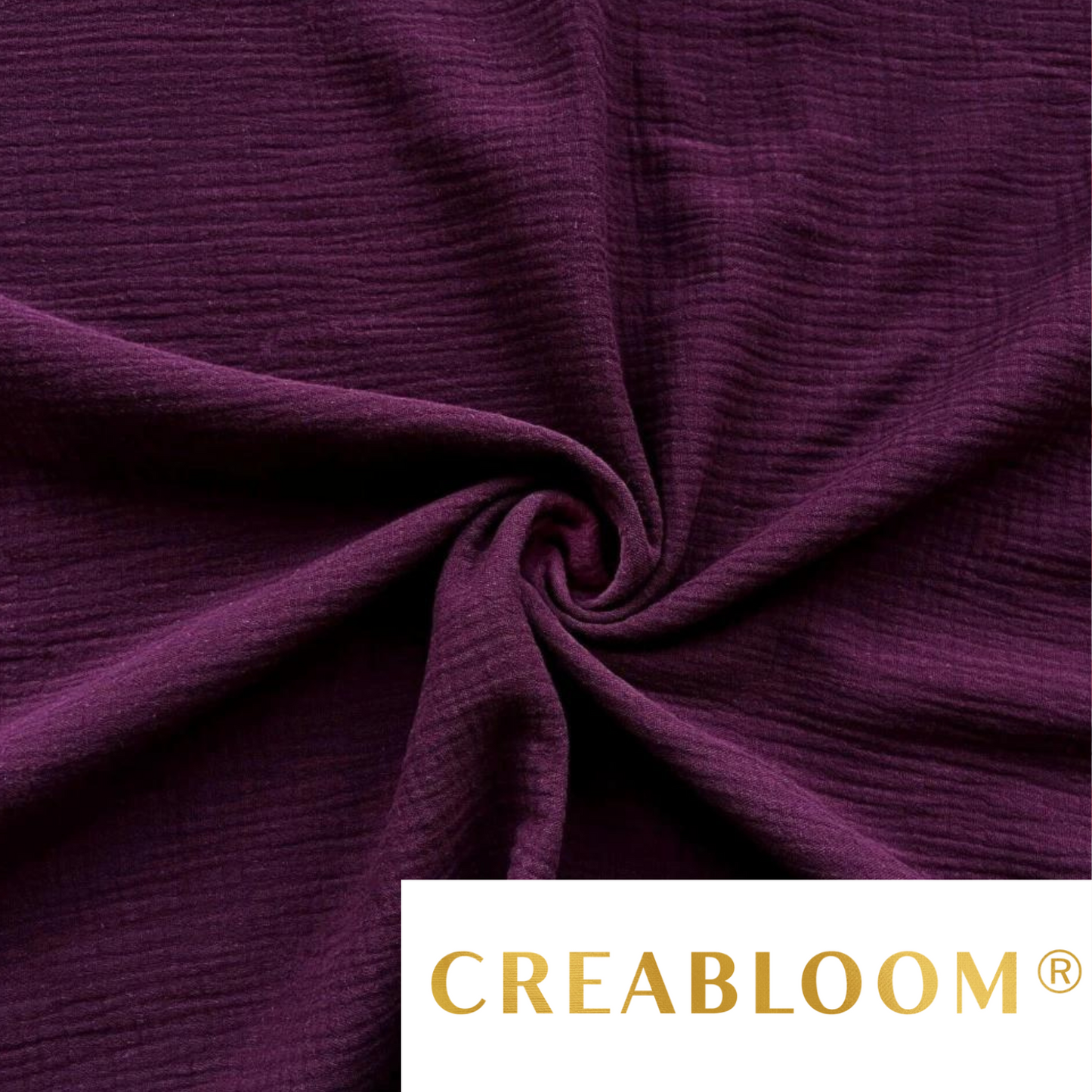 Tissu Double Gaze bordeaux