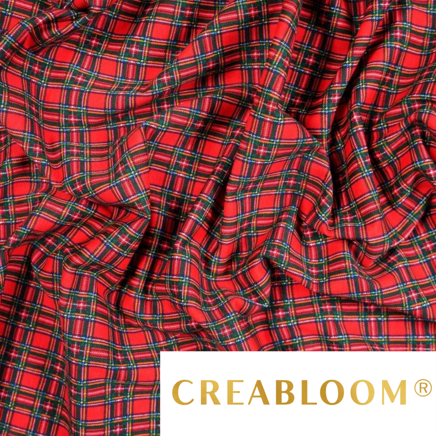 Tissu Jersey imprimé tartan
