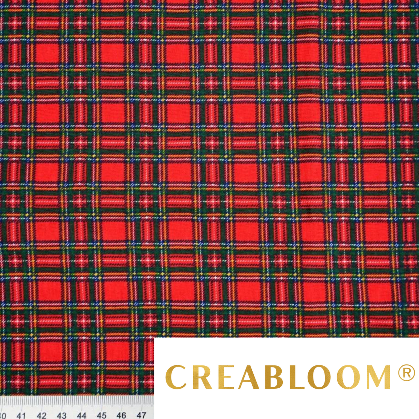 Tissu Jersey imprimé tartan