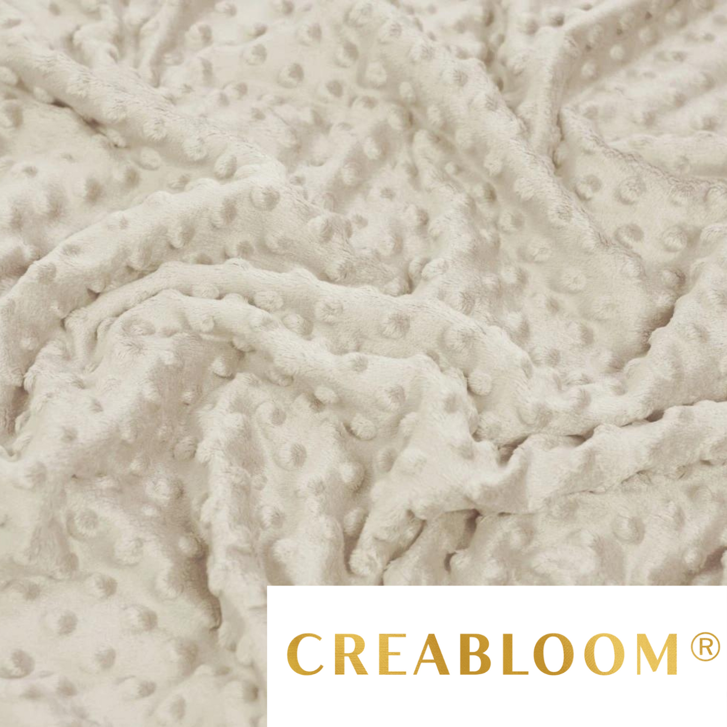 Hellbeiger Minky-Stoff