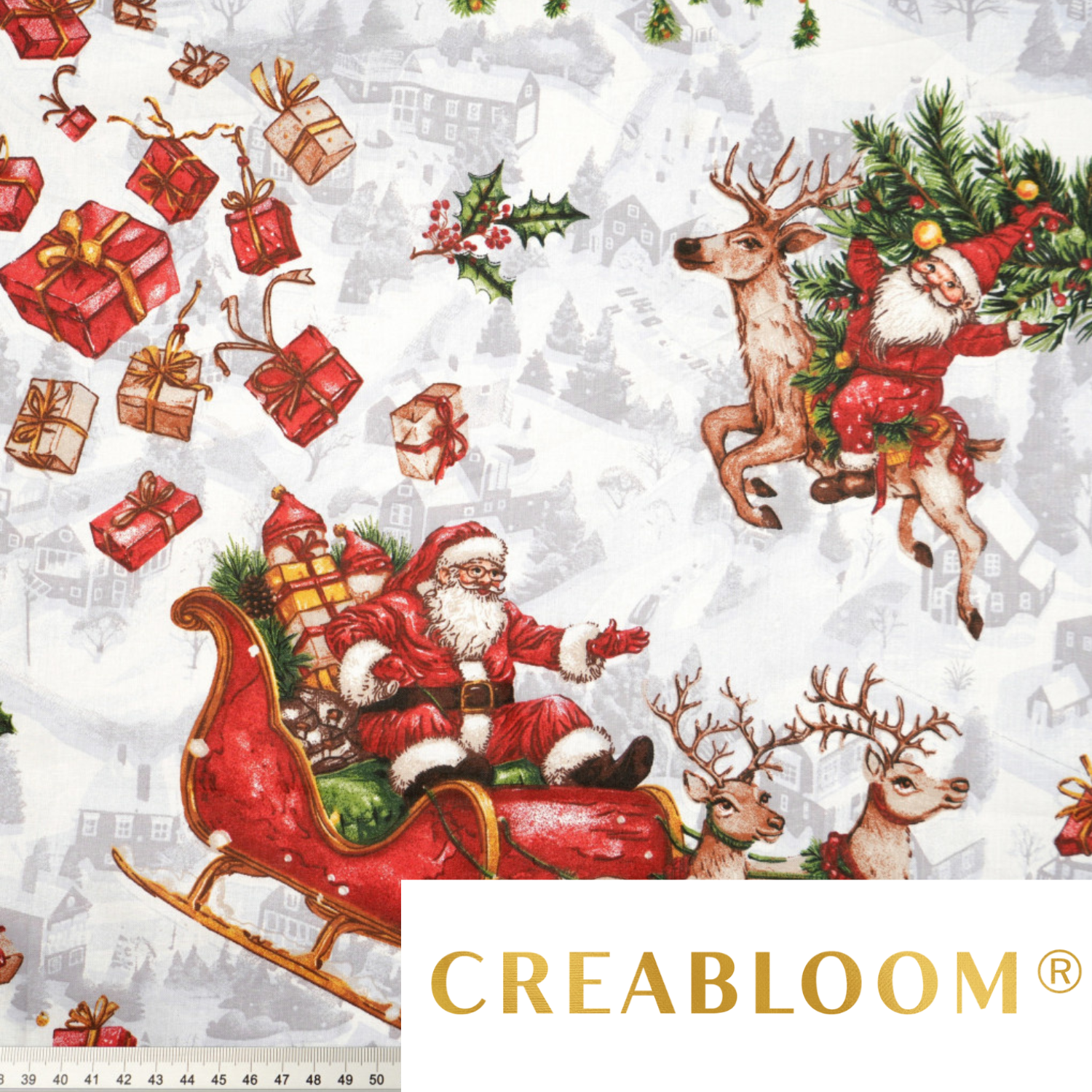 Tissu Coton Motif Noël
