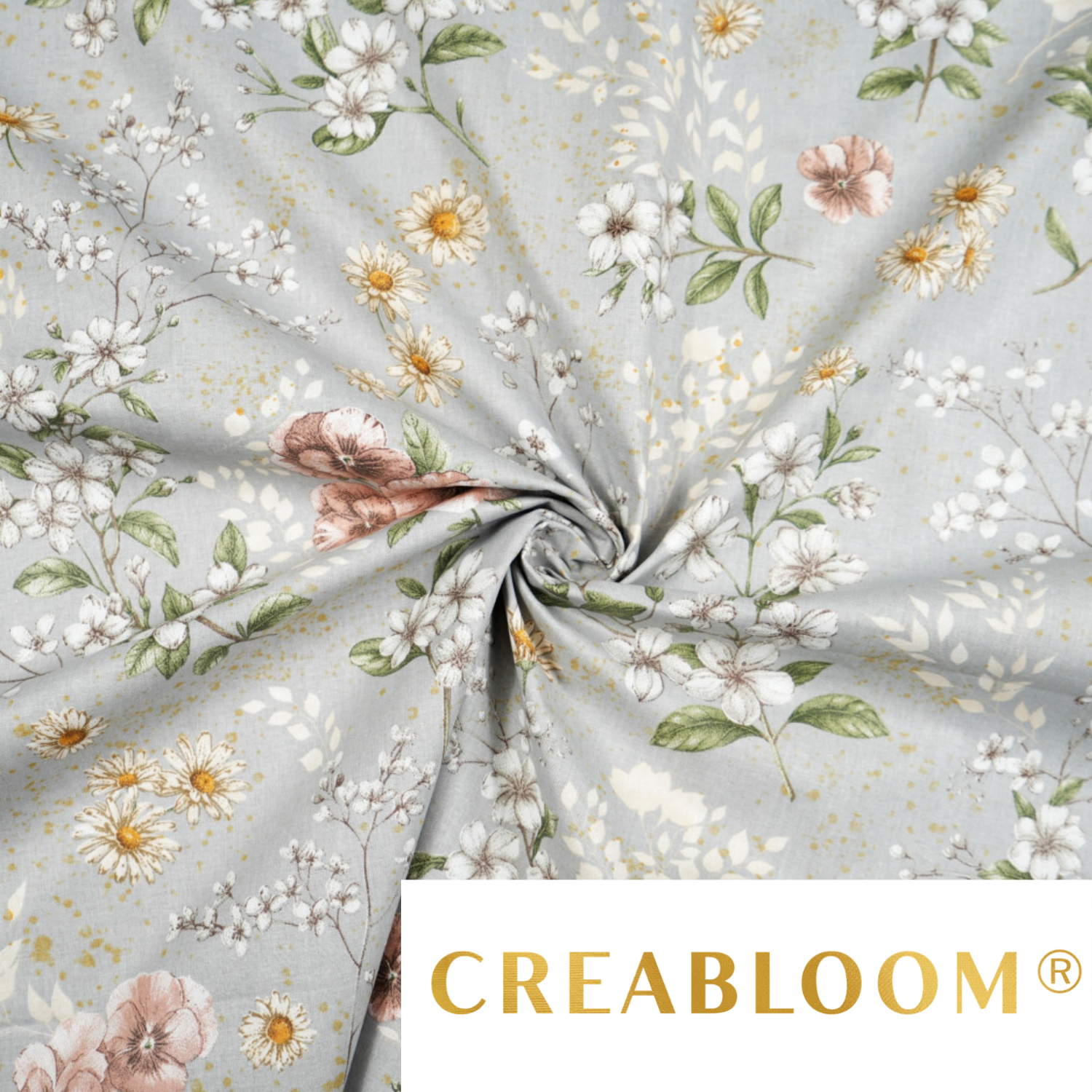 Tissu Coton Imprimé Fleurs