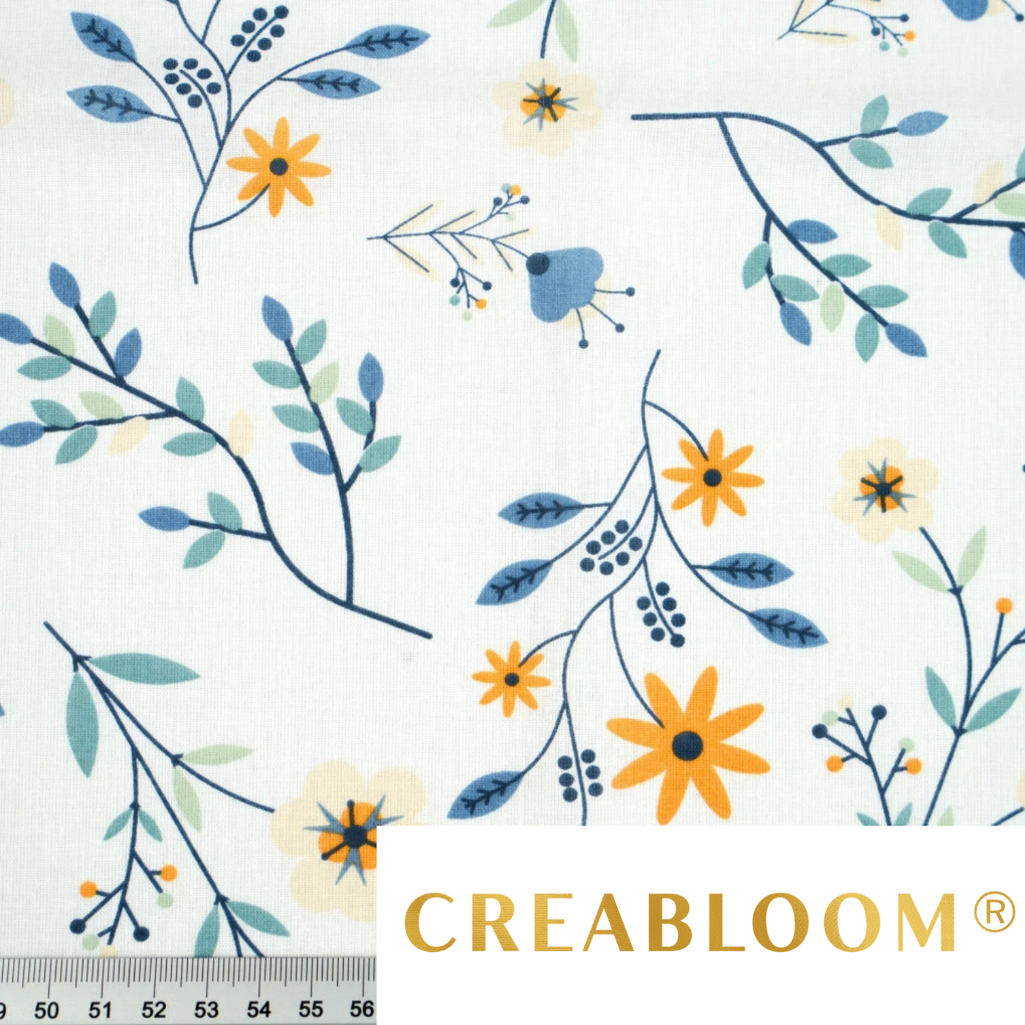 Tissu coton imprimé fleurs