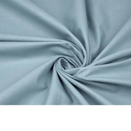 Tissu coton Uni gris bleu