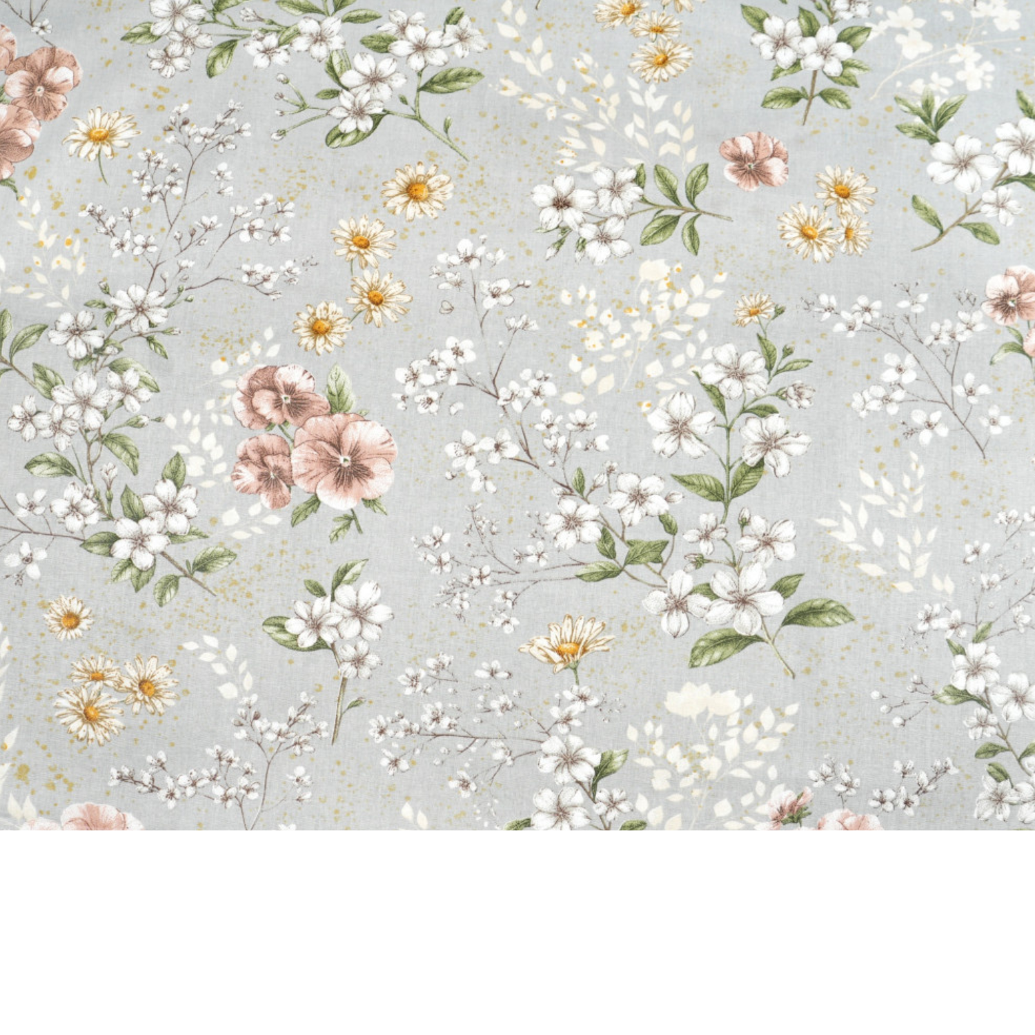 Tissu Coton Imprimé Fleurs