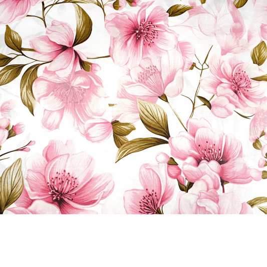Tissu coton imprimé fleurs