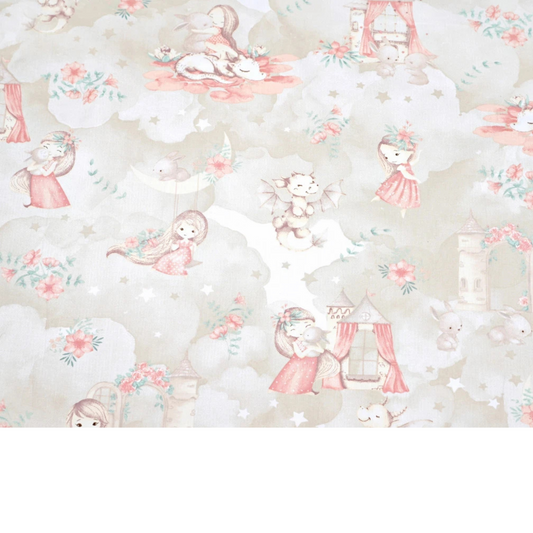Tissu coton Motif princesse