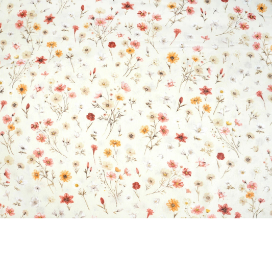 Tissu coton imprimé fleurs
