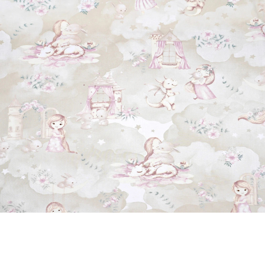 Tissu coton Motif princesse
