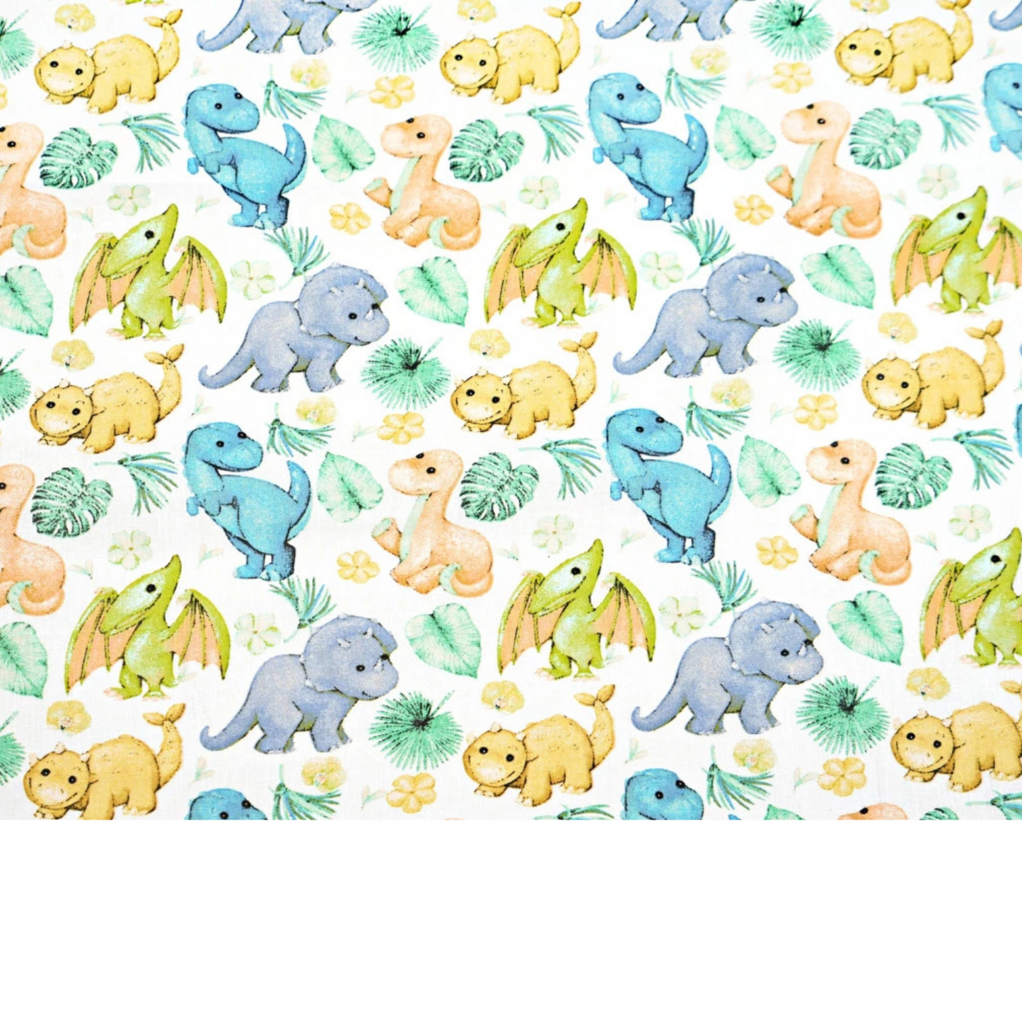 Tissu coton Motif dinosaures