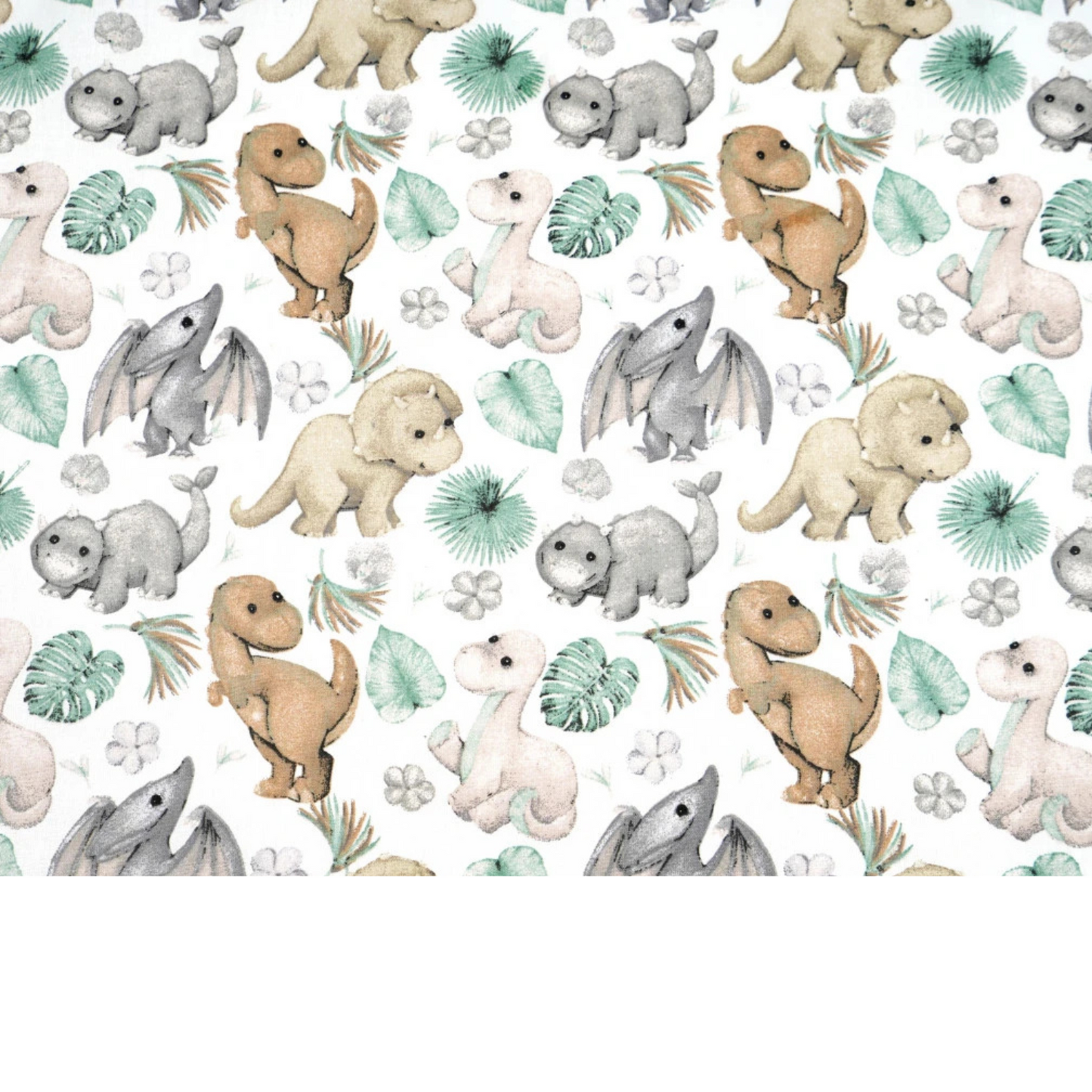 Tissu coton Motif dinosaures