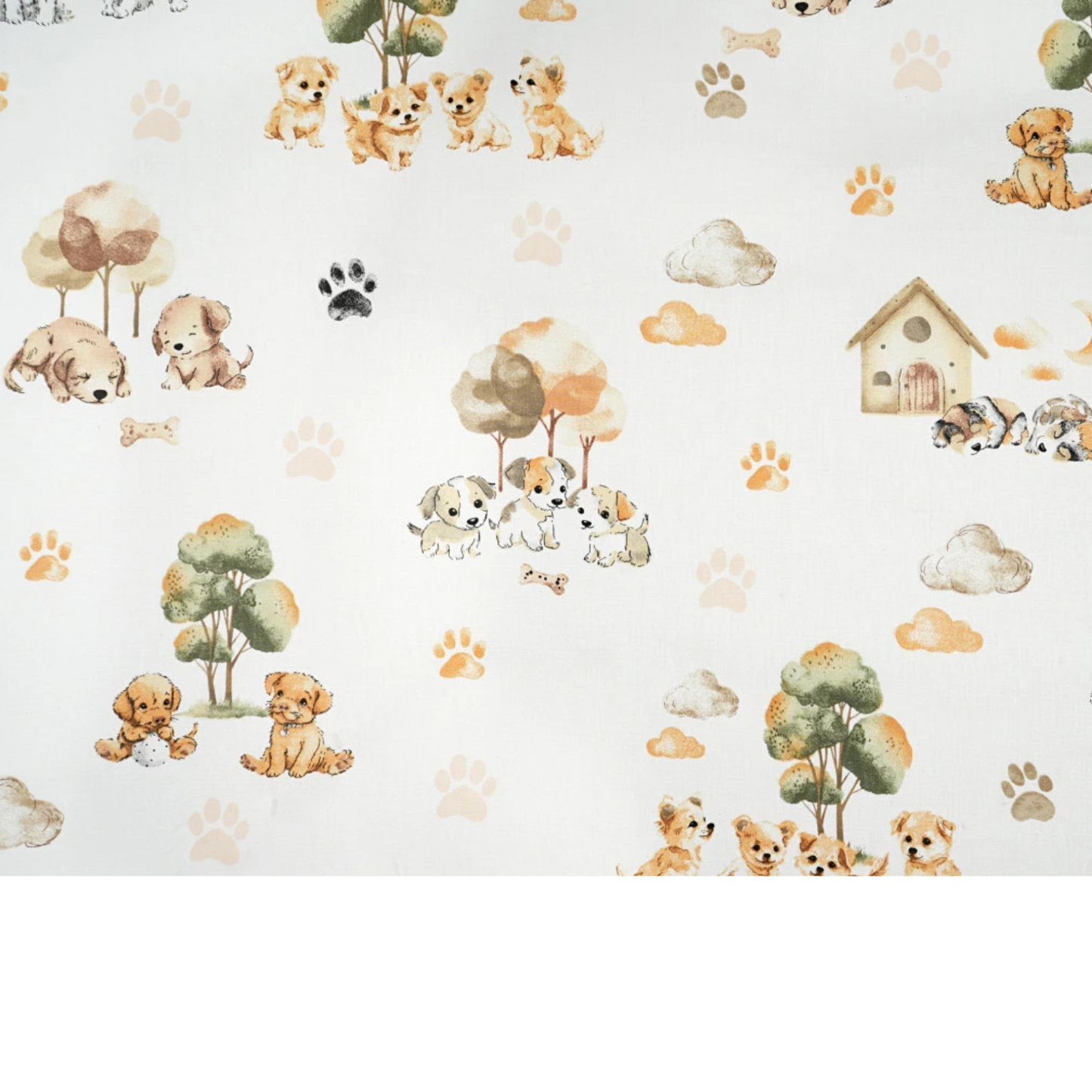 Tissu coton Motif chiens