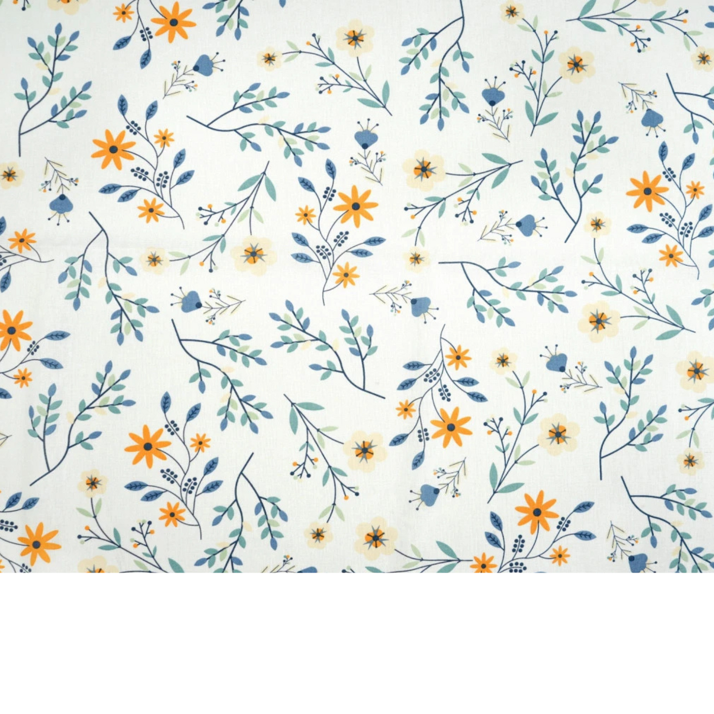 Tissu coton imprimé fleurs