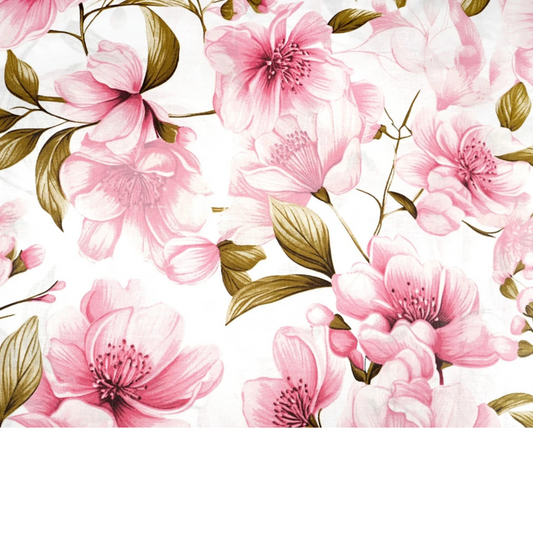 Tissu coton grands imprimés fleurs
