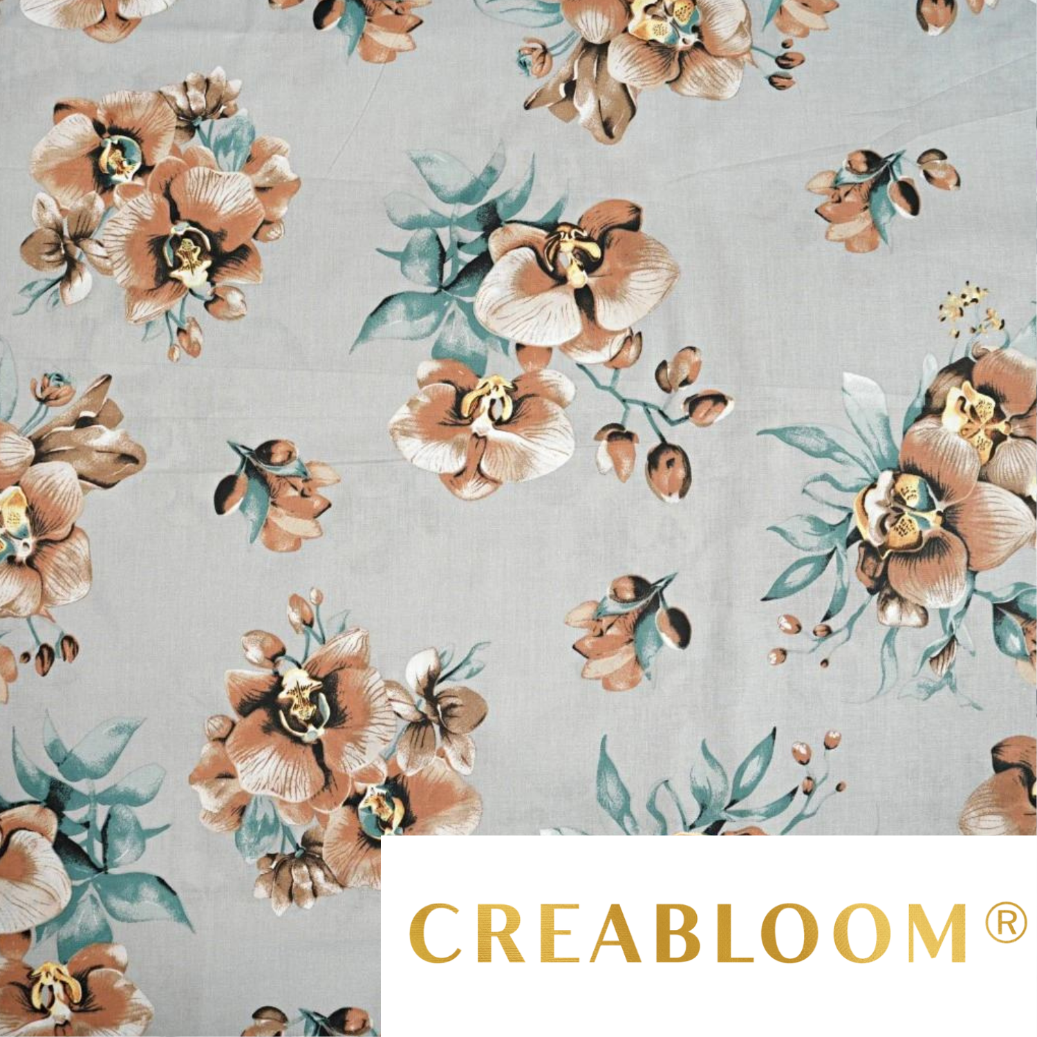Tissu Coton Imprimé Grandes Fleurs
