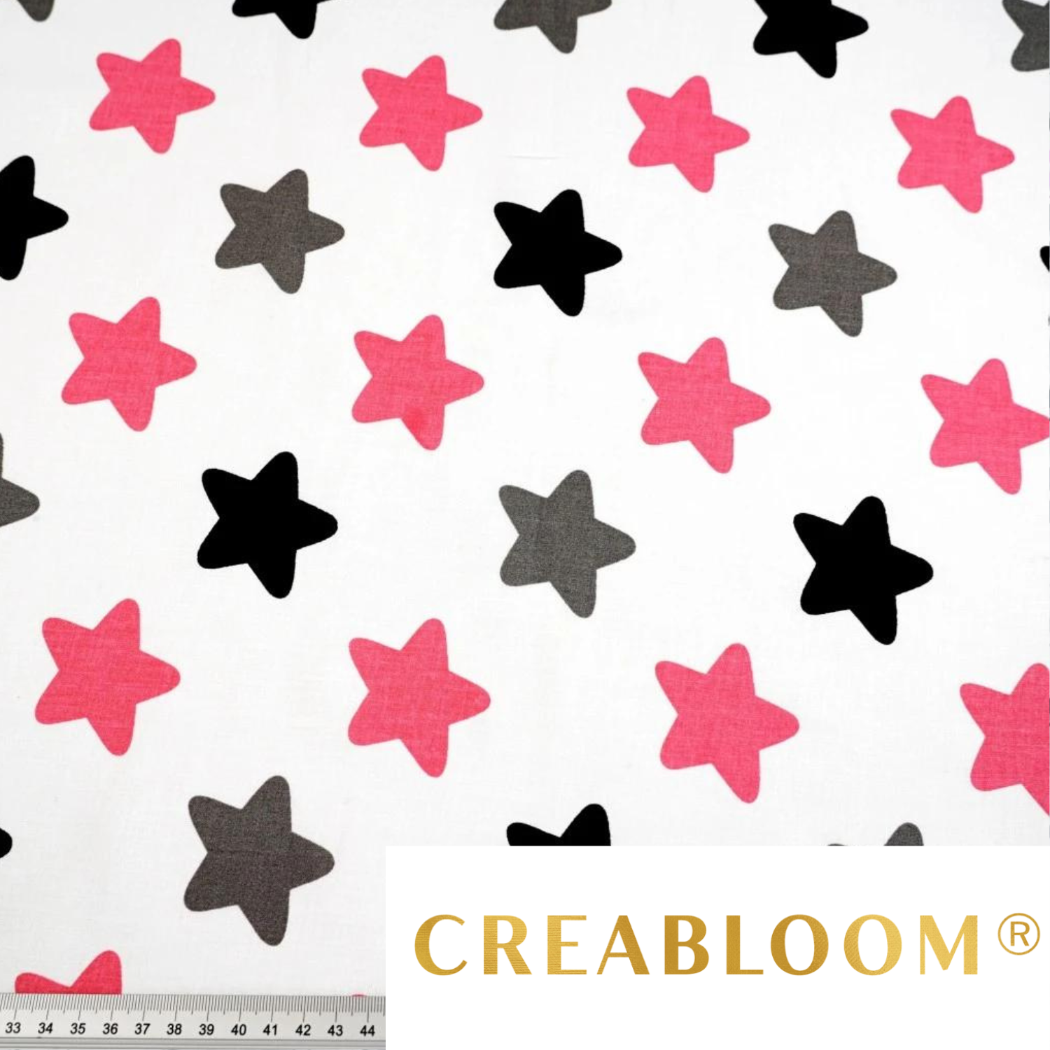 Tissu Coton Motif Étoiles