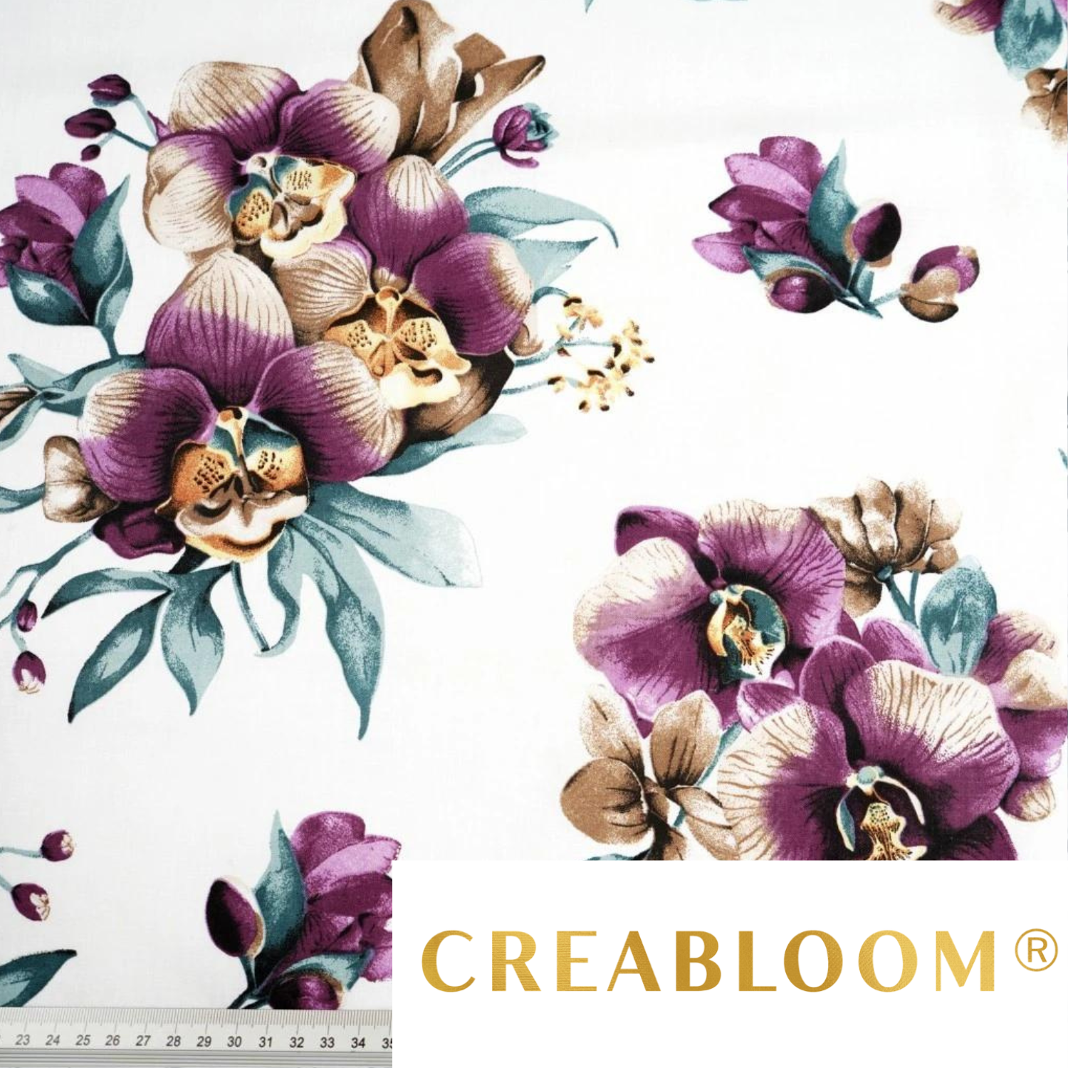 Tissu Coton Imprimé Grandes Fleurs