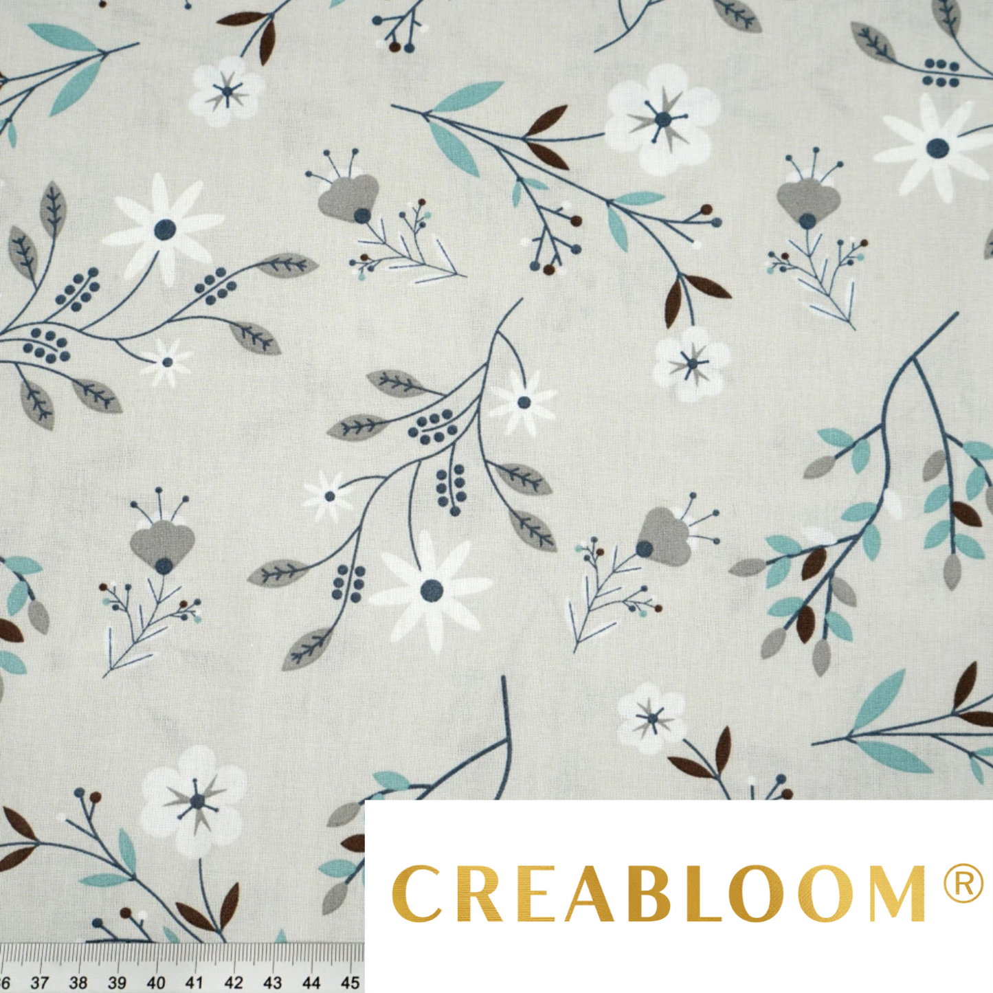 Tissu coton imprimé fleurs