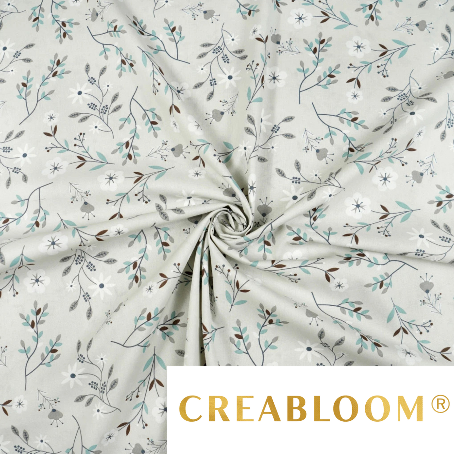 Tissu coton imprimé fleurs