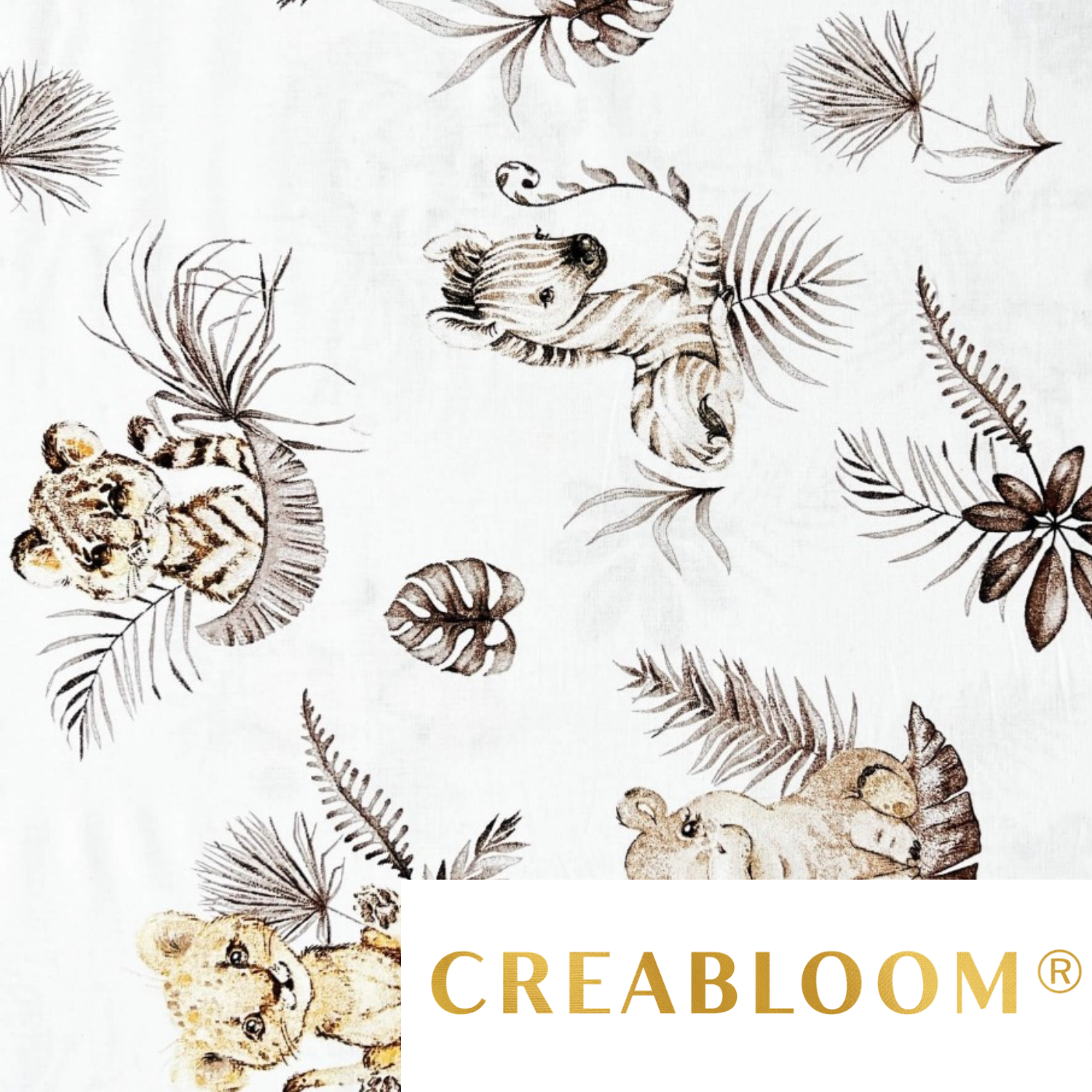 Tissu Coton Motif Animaux