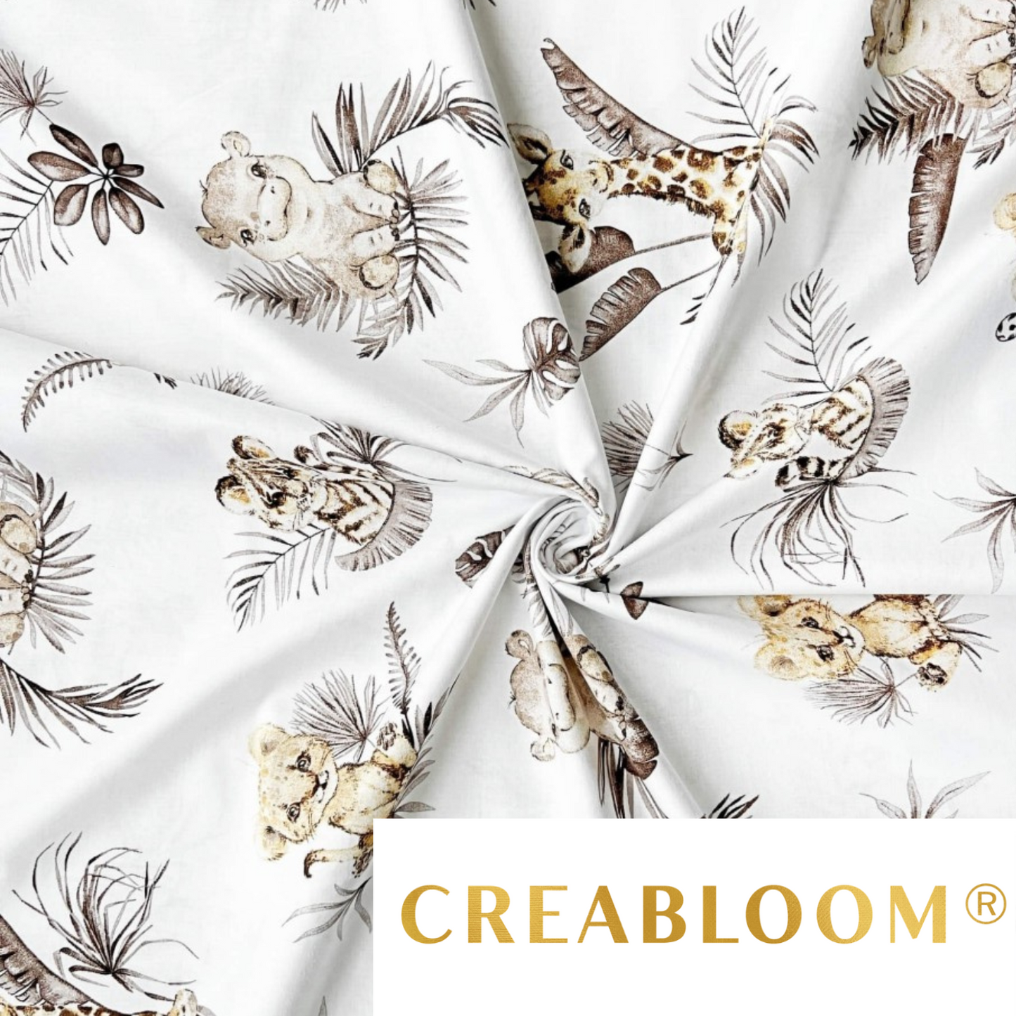 Tissu Coton Motif Animaux
