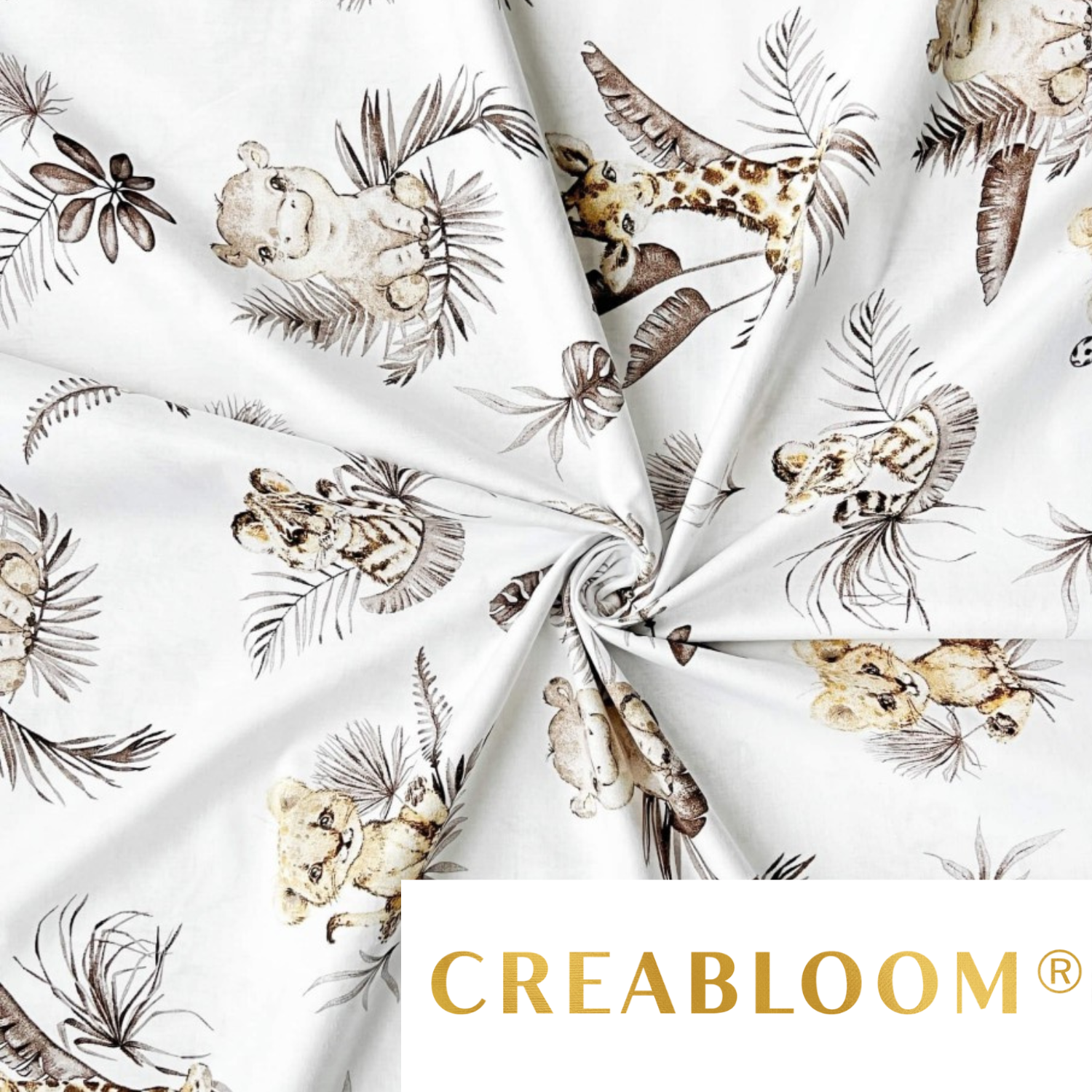 Tissu Coton Motif Animaux