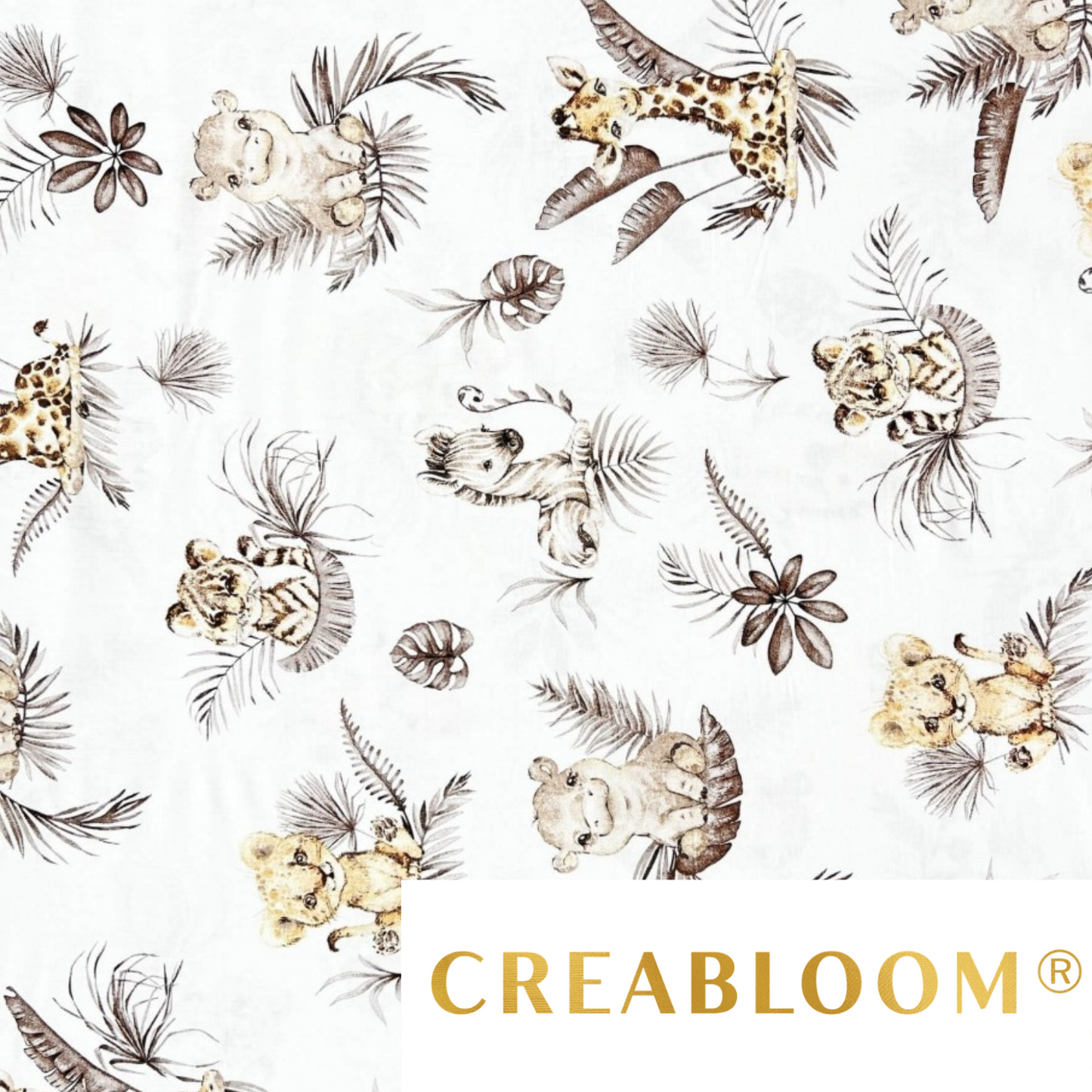 Tissu Coton Motif Animaux