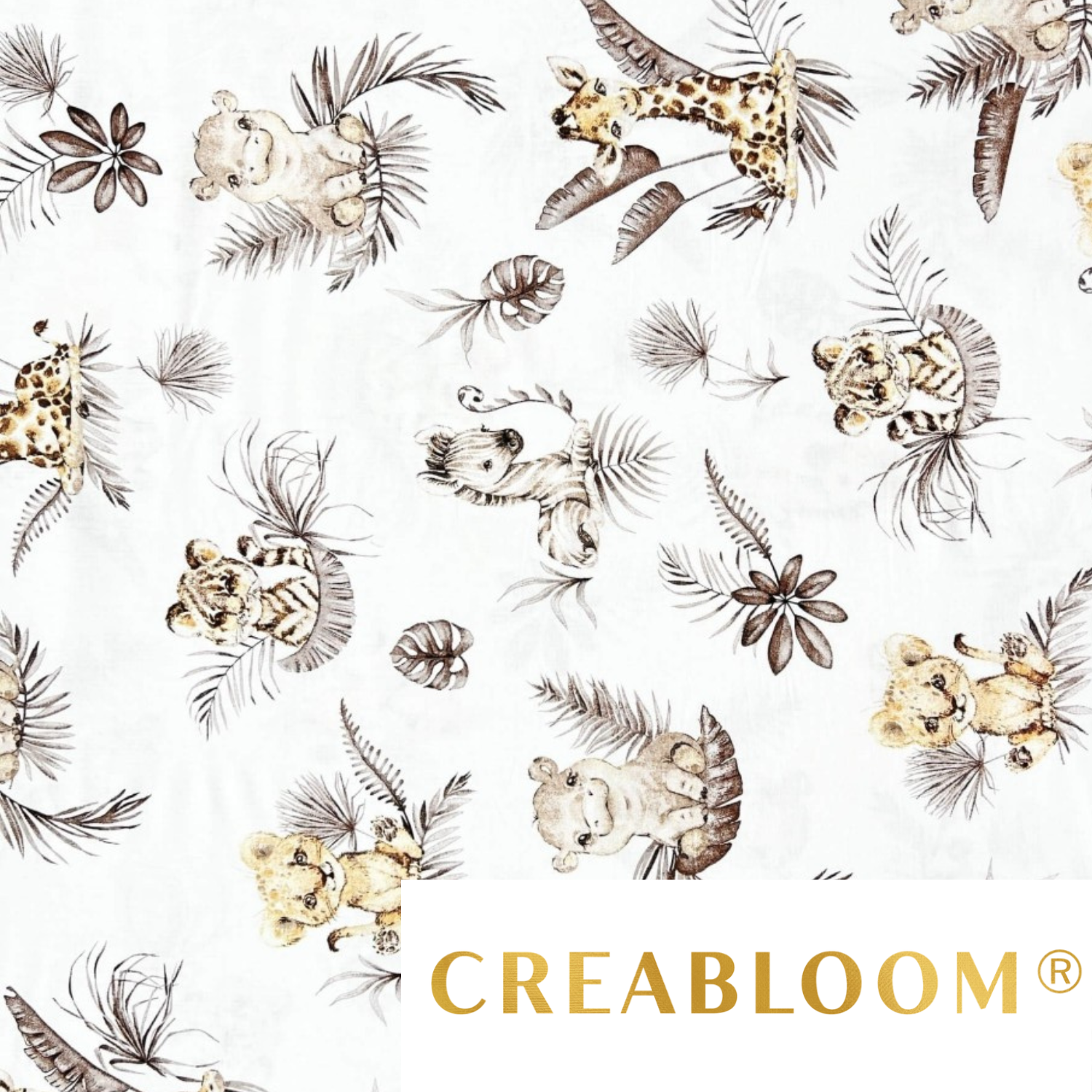 Tissu Coton Motif Animaux