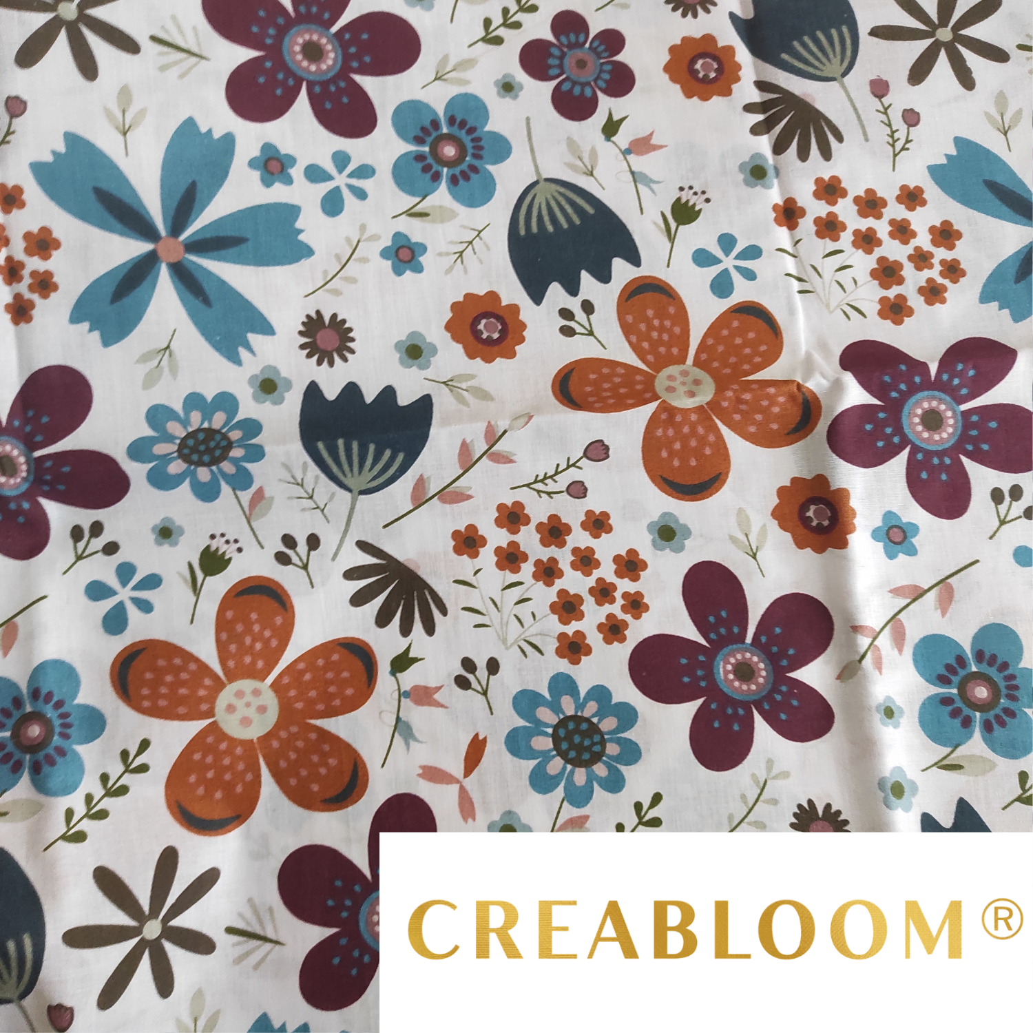 Tissu Coton Motif Fleurs