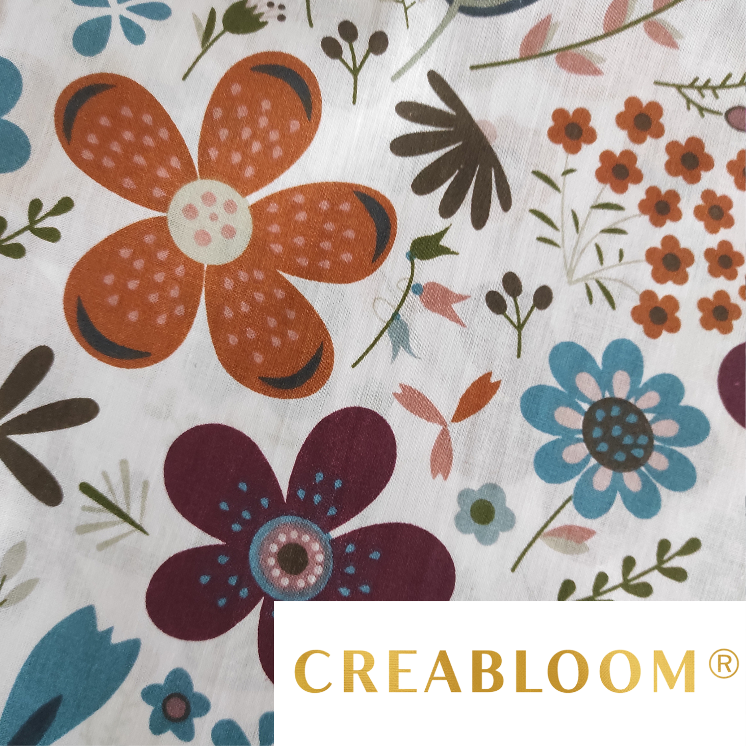 Tissu Coton Motif Fleurs