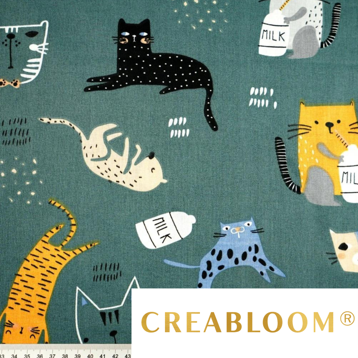 Tissu Coton Motif Chats