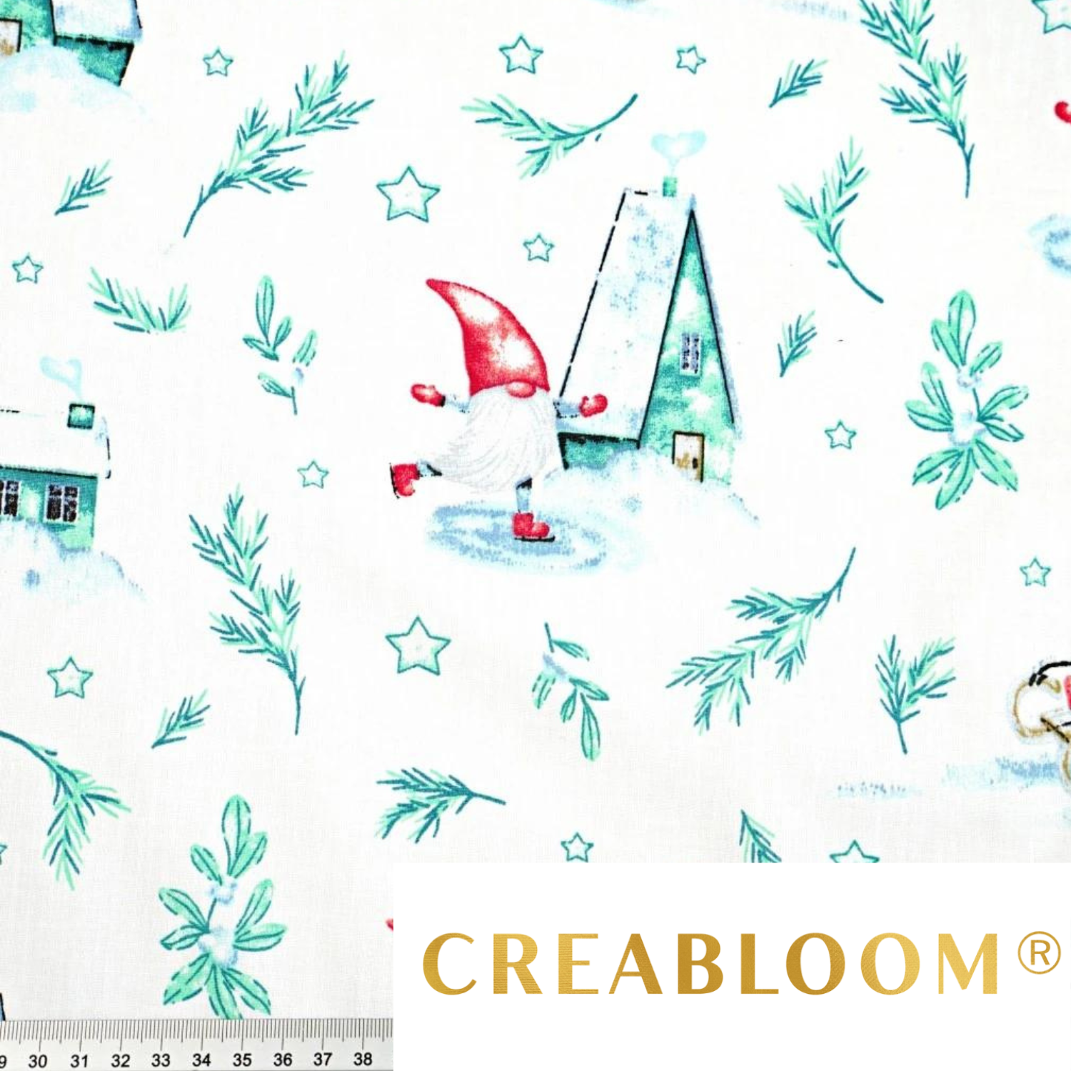 Tissu Coton Motif Noël