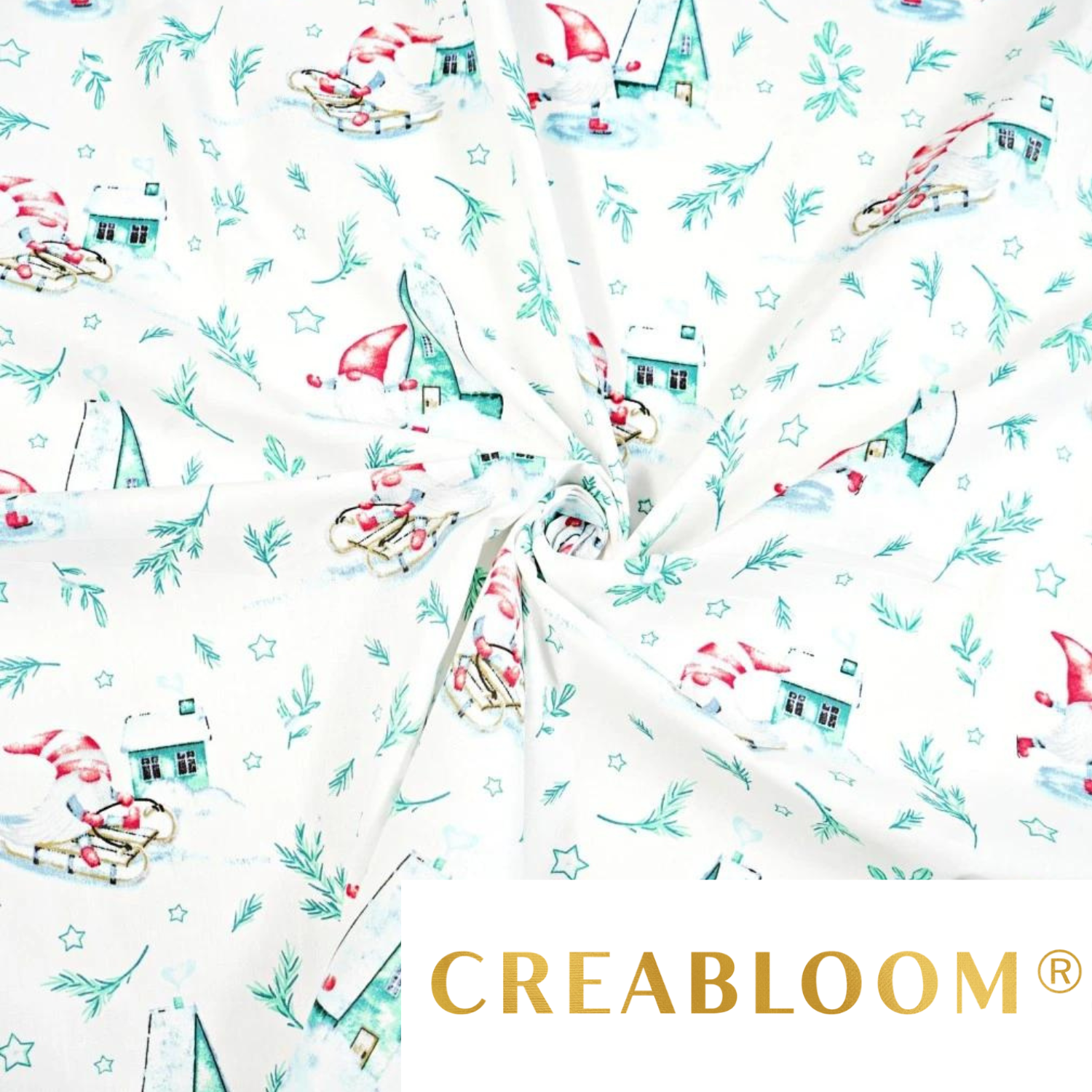 Tissu Coton Motif Noël