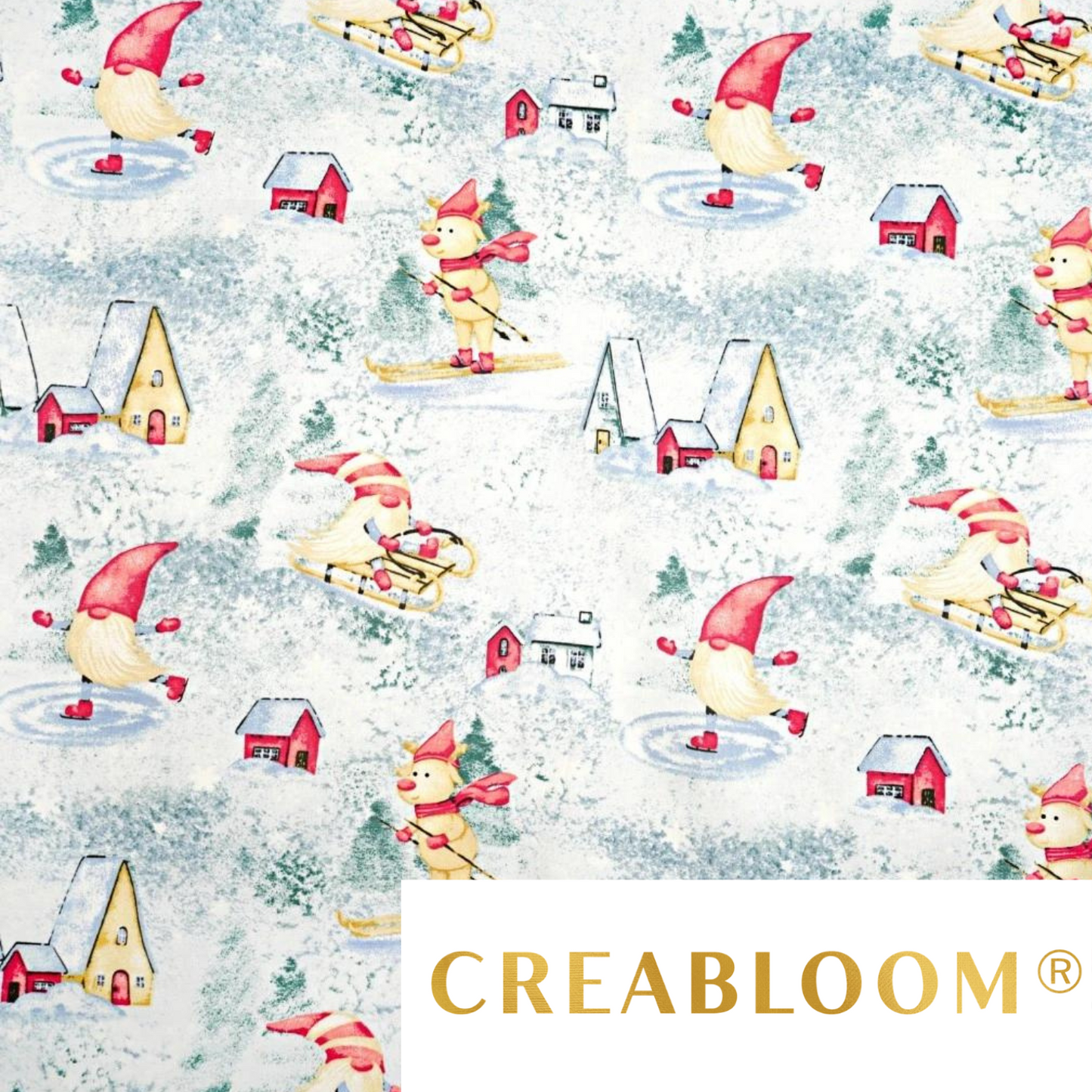 Tissu Coton Motif Noël