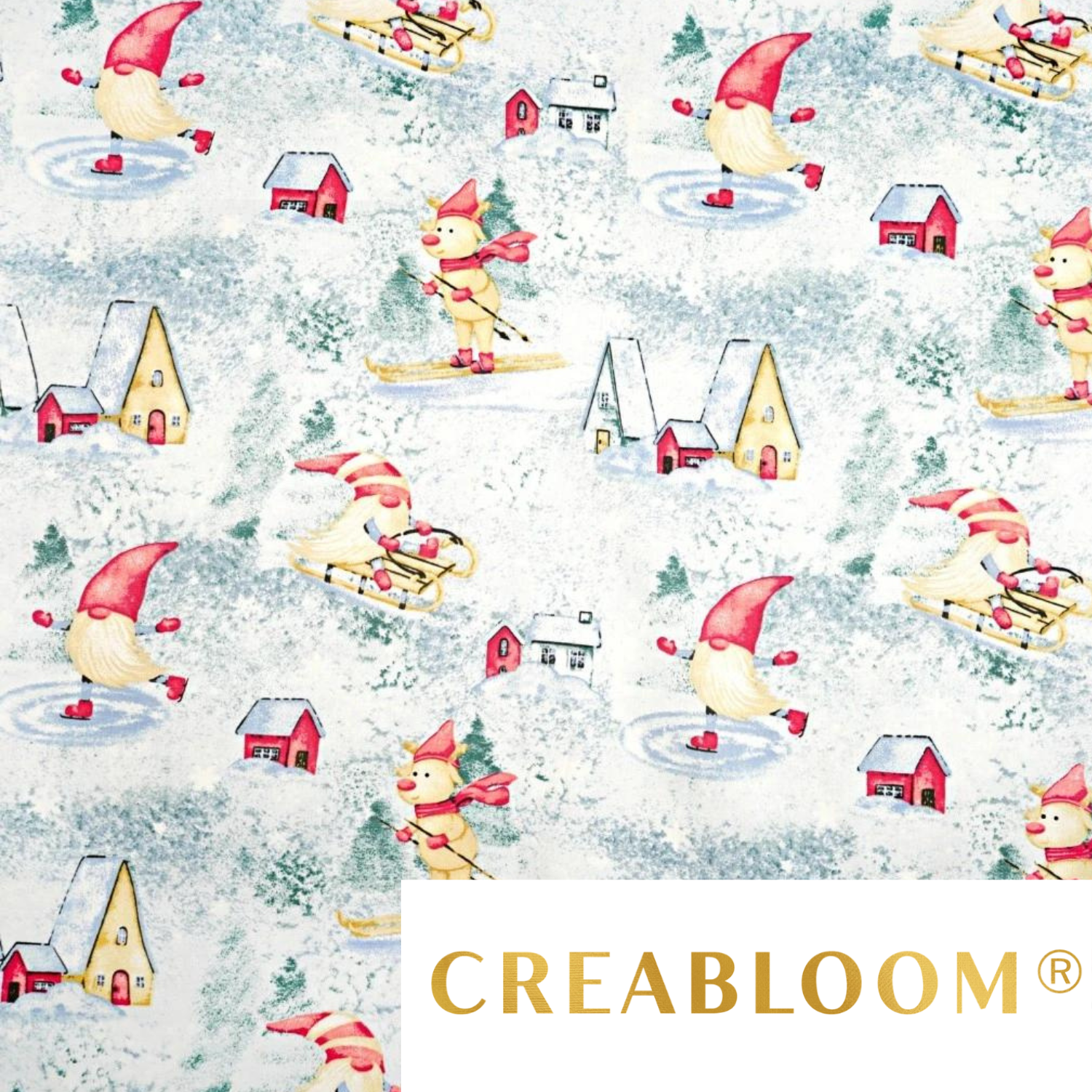 Tissu Coton Motif Noël