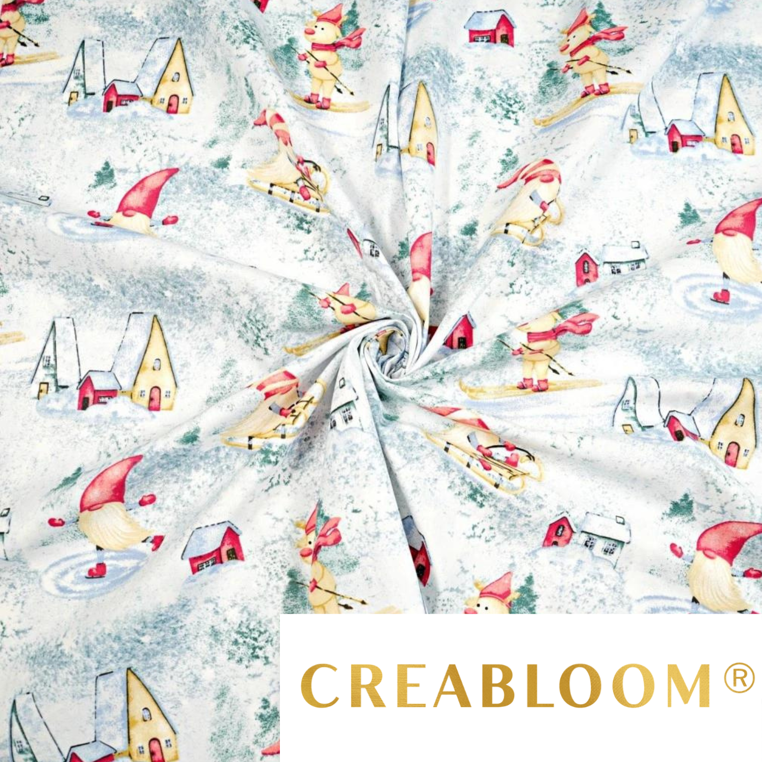 Tissu Coton Motif Noël