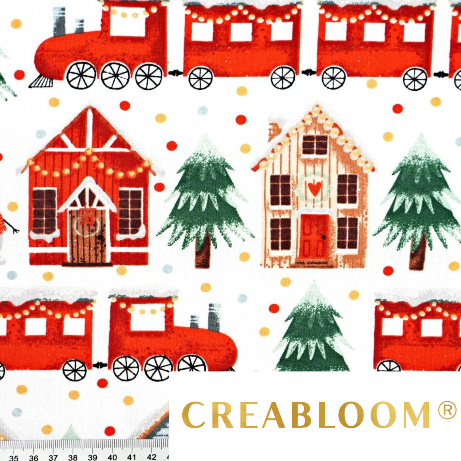 Tissu Coton Motif Noël