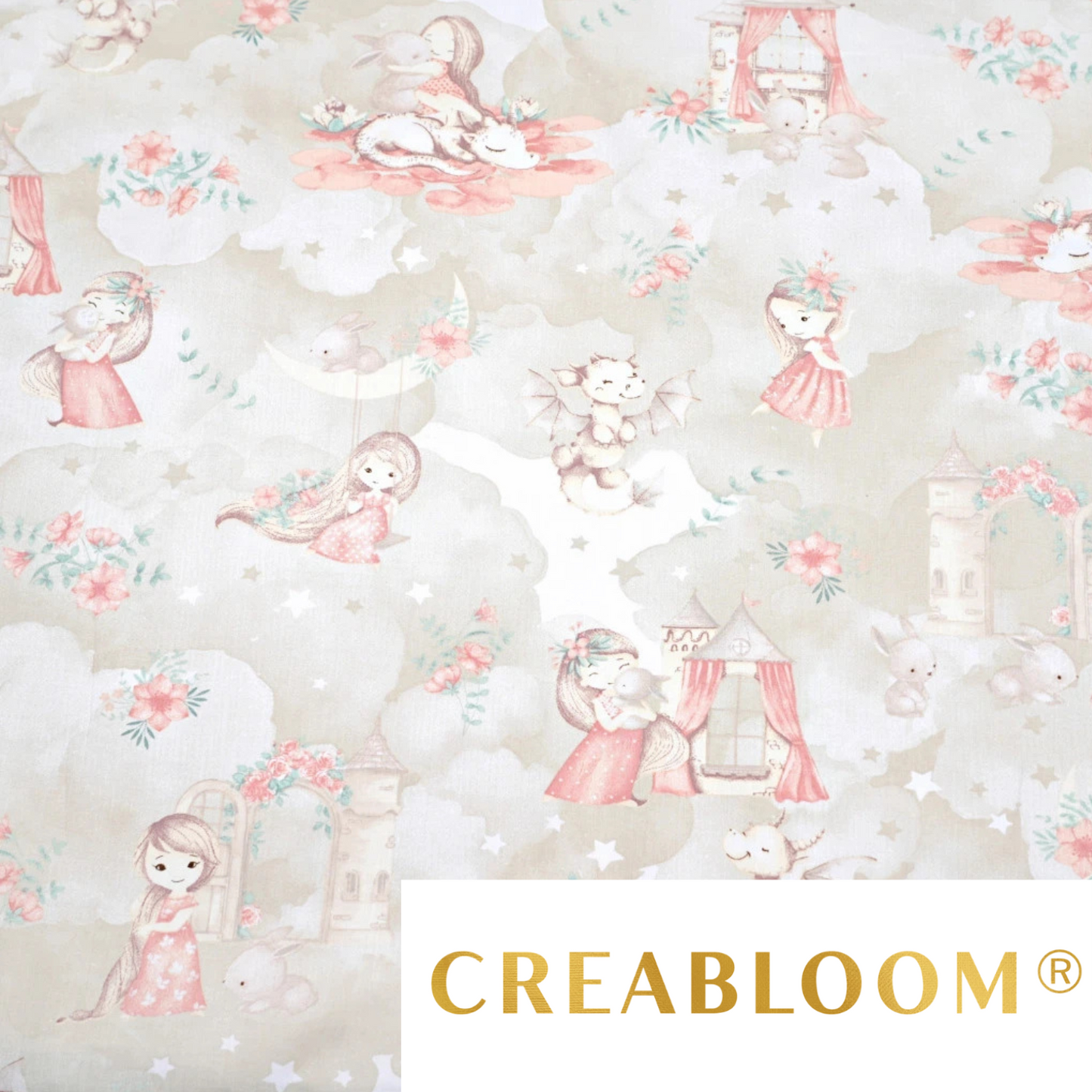 Tissu coton Motif princesse