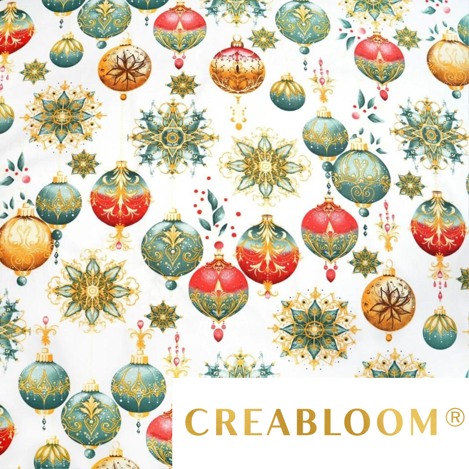 Tissu Coton Motif Noël