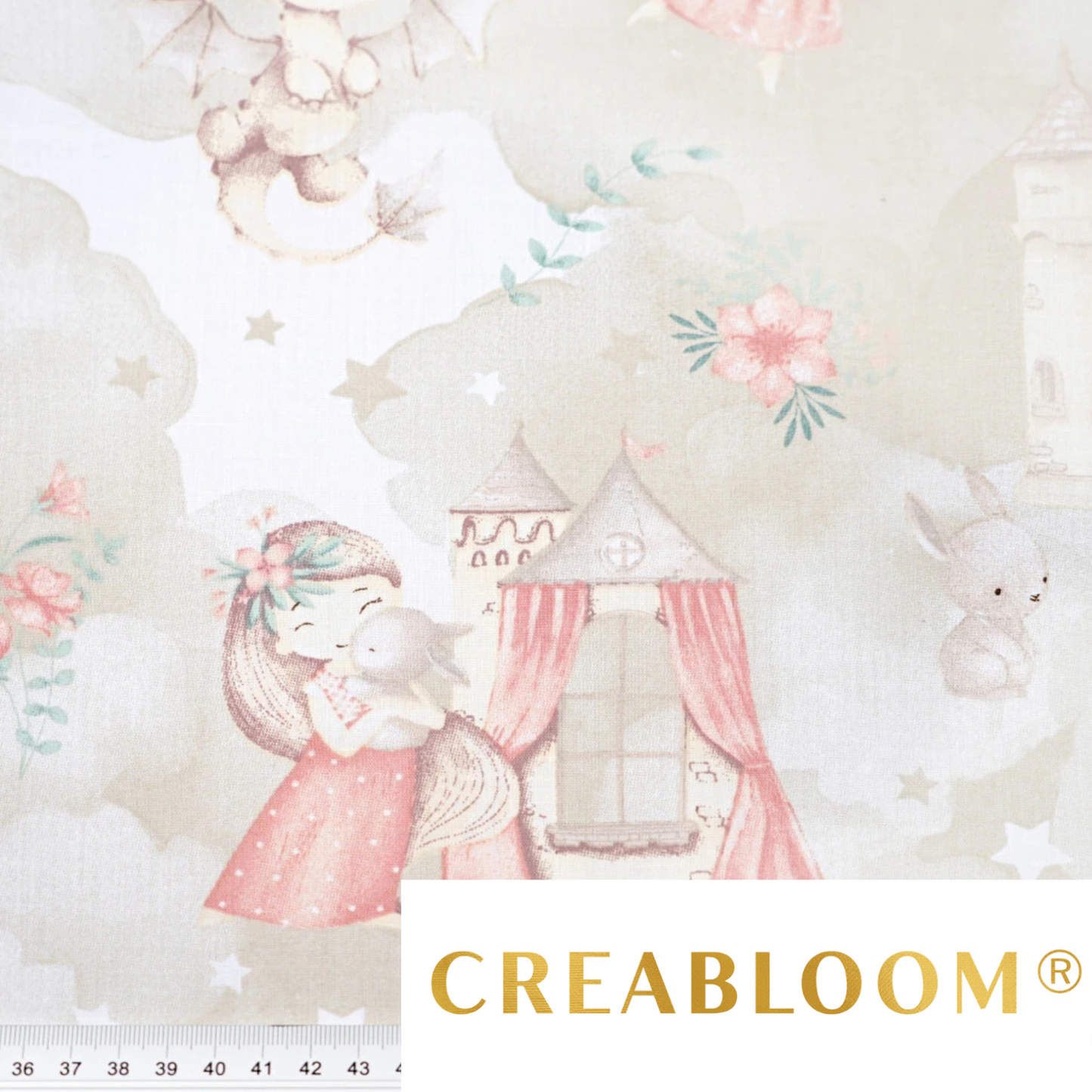 Tissu coton Motif princesse