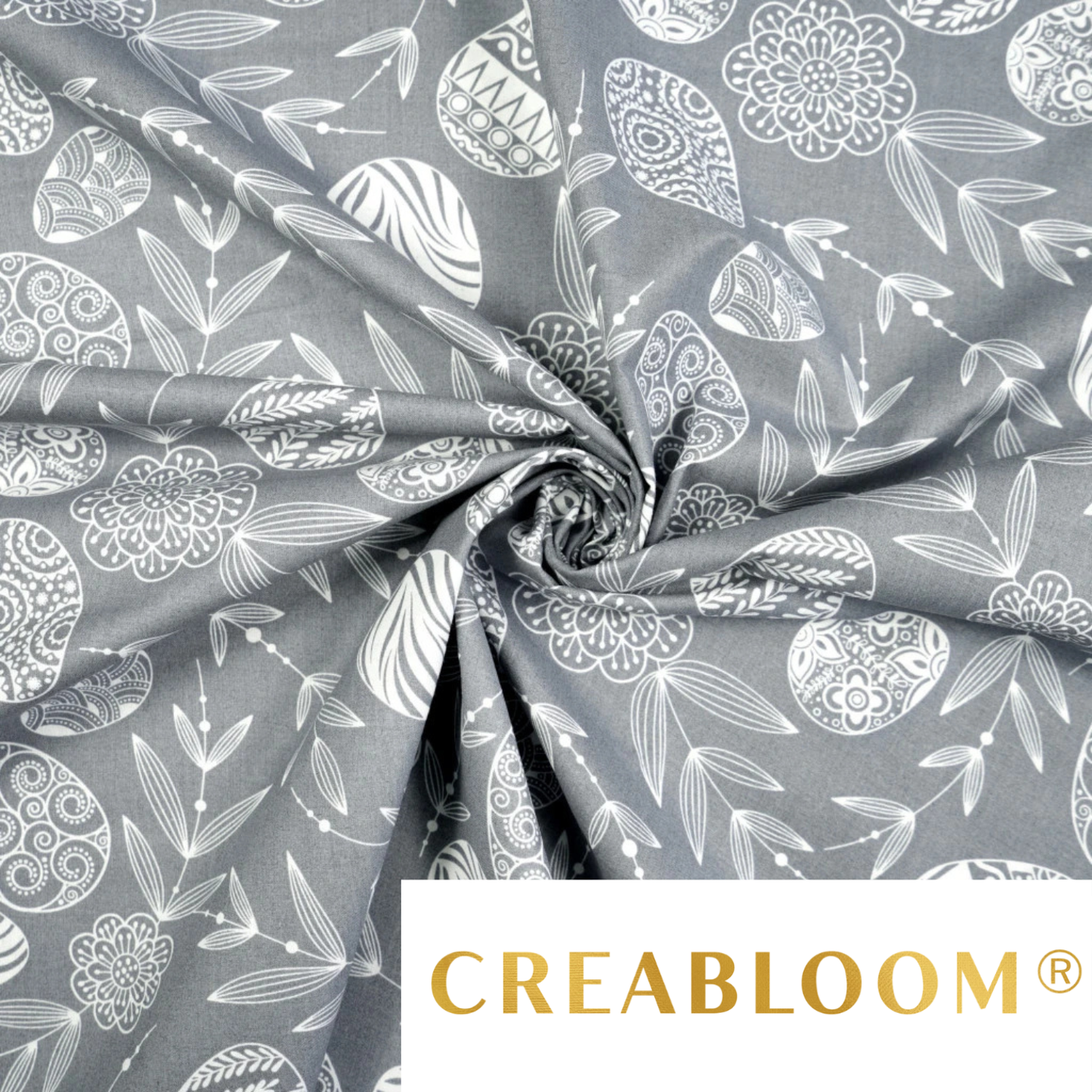 Ostereiermuster aus Baumwollstoff