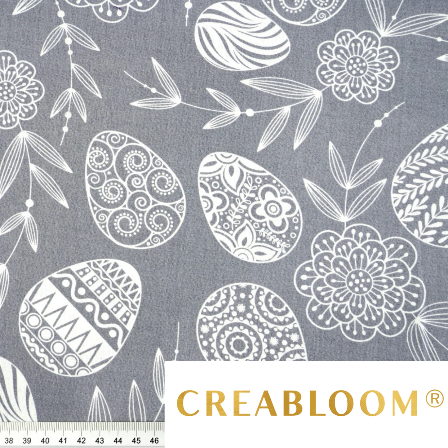 Ostereiermuster aus Baumwollstoff