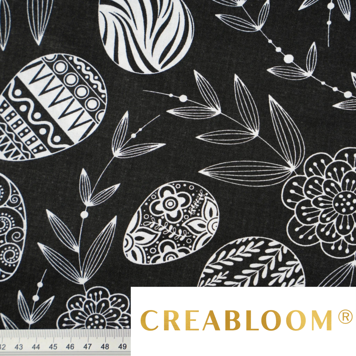 Ostereiermuster aus Baumwollstoff