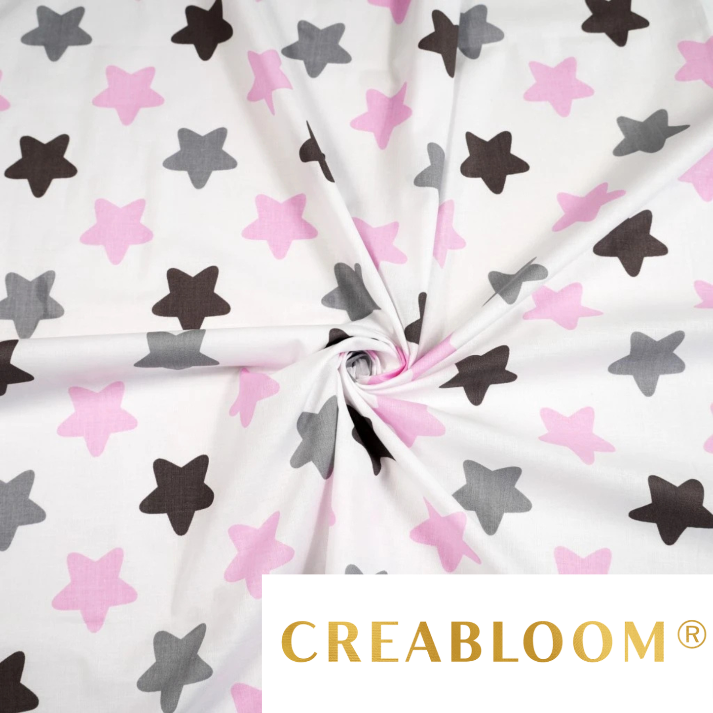 Baumwollstoff mit Sternmuster