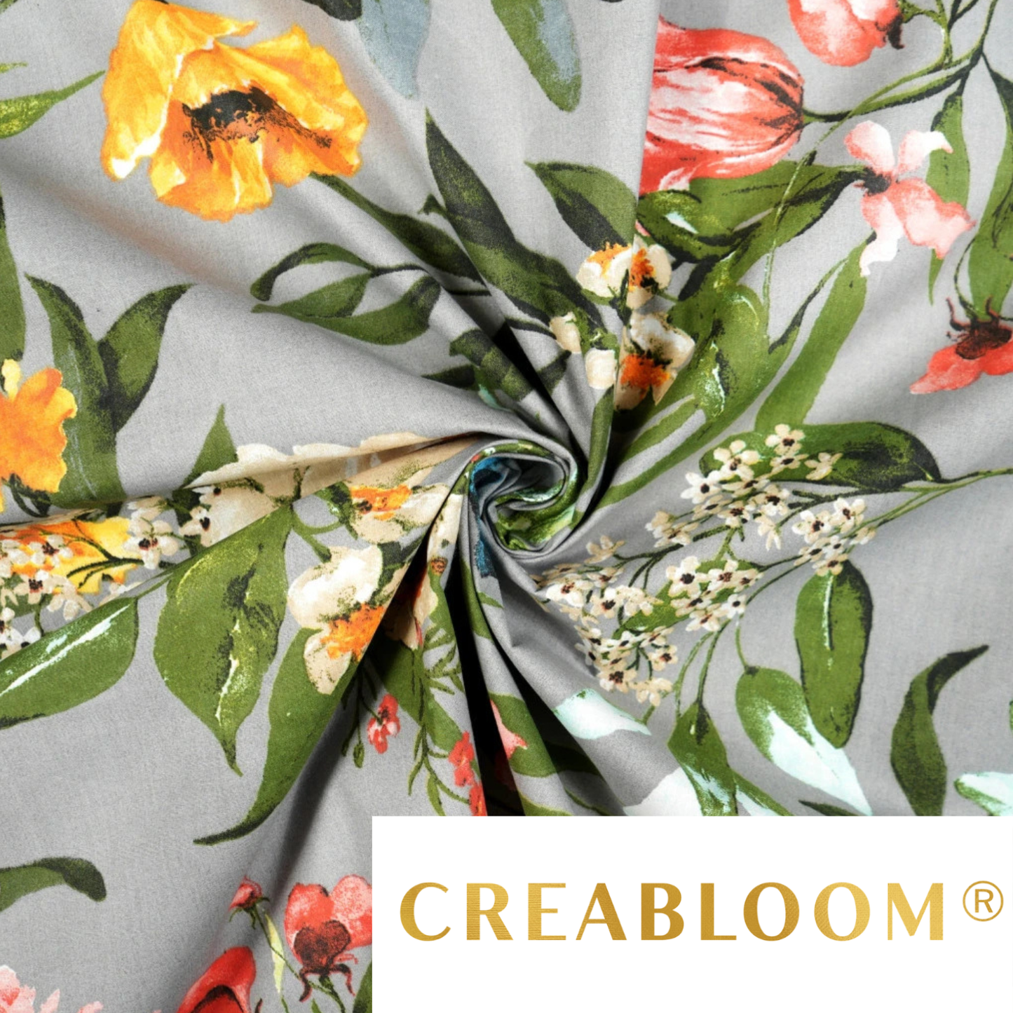 Tissu coton imprimé fleurs