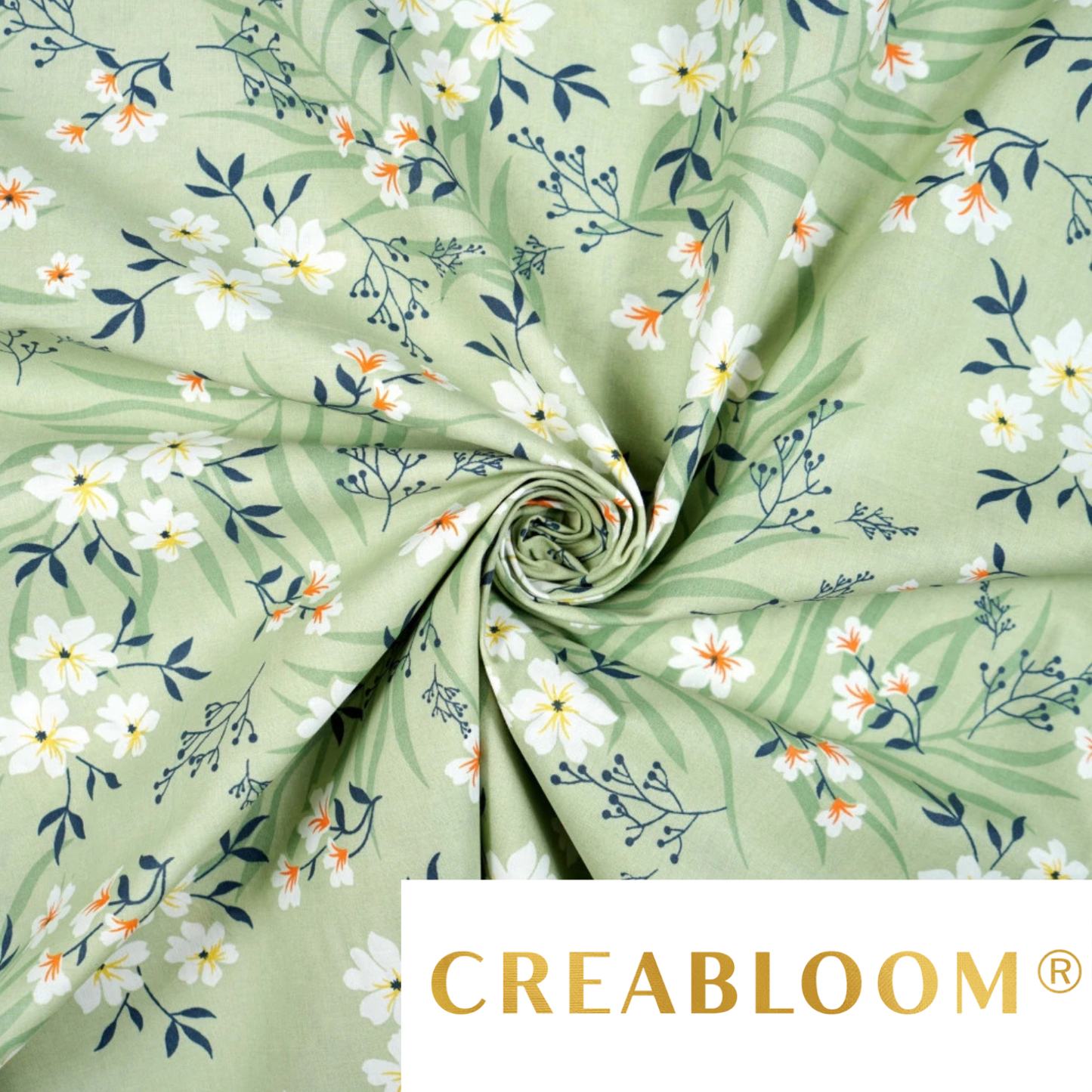 Tissu coton imprimé fleurs